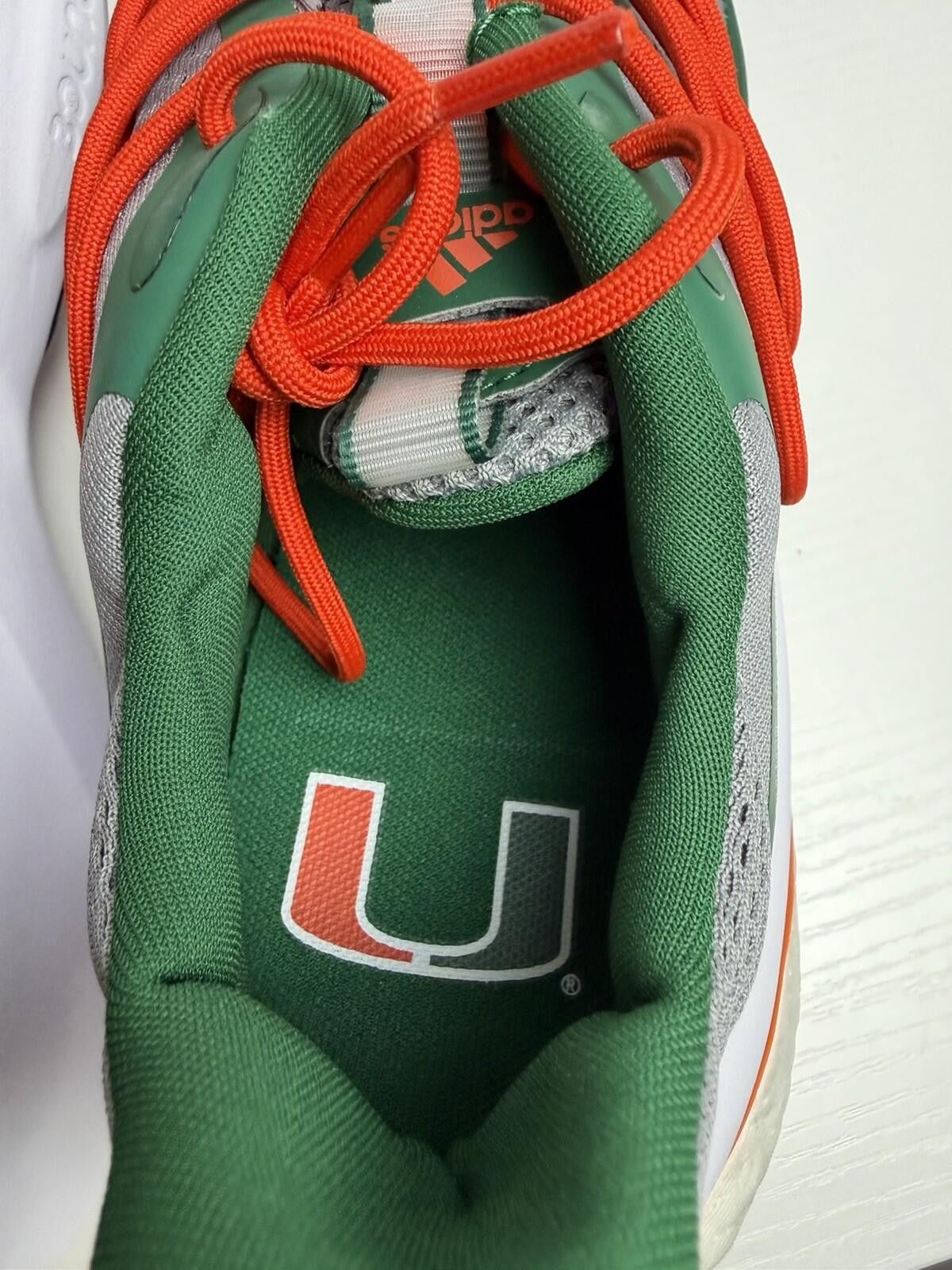 Adidas Size 13 - adidas Alphaboost V1 NCAA Pack - Miami Size US 13 / EU 46 - 4 Thumbnail