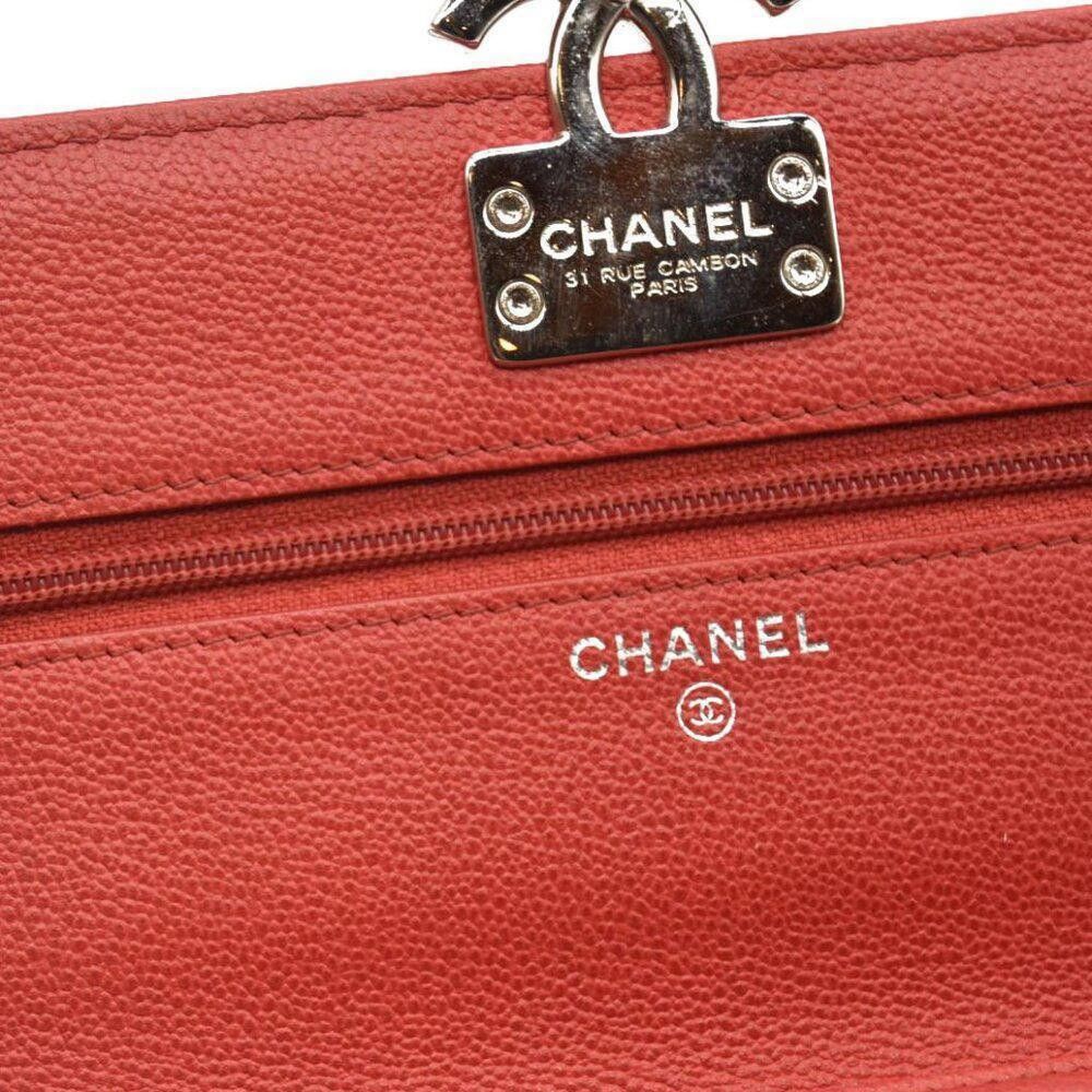 Chanel CHANEL Grained Calfskin Quilted CC Box Wallet On Chain Size ONE SIZE - 12 Thumbnail