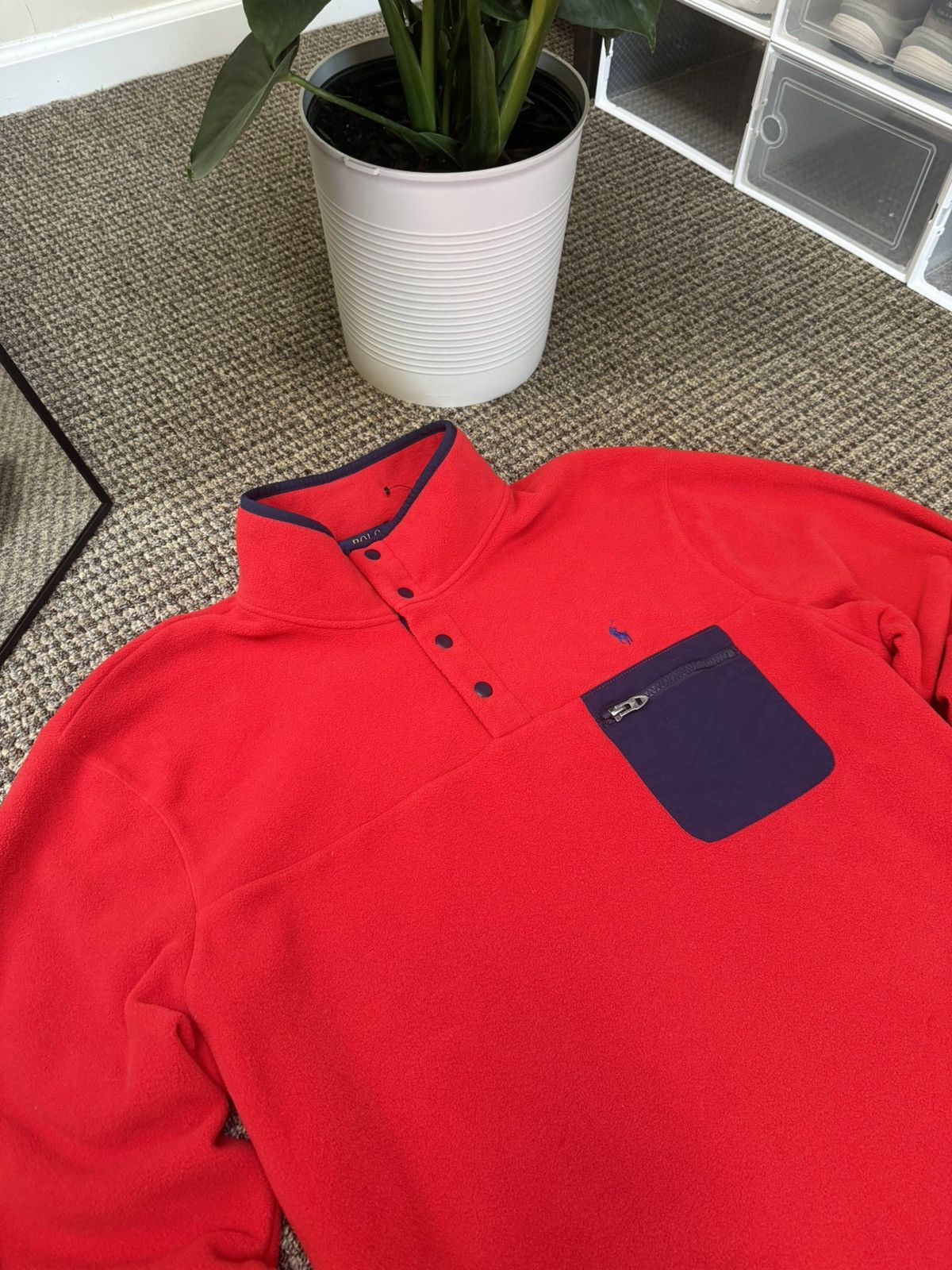 Polo Ralph Lauren Men’s Casual 1/3 Zip Sweater Fleece Polo Ralph Lauren Size US XL / EU 56 / 4 - 6 Thumbnail
