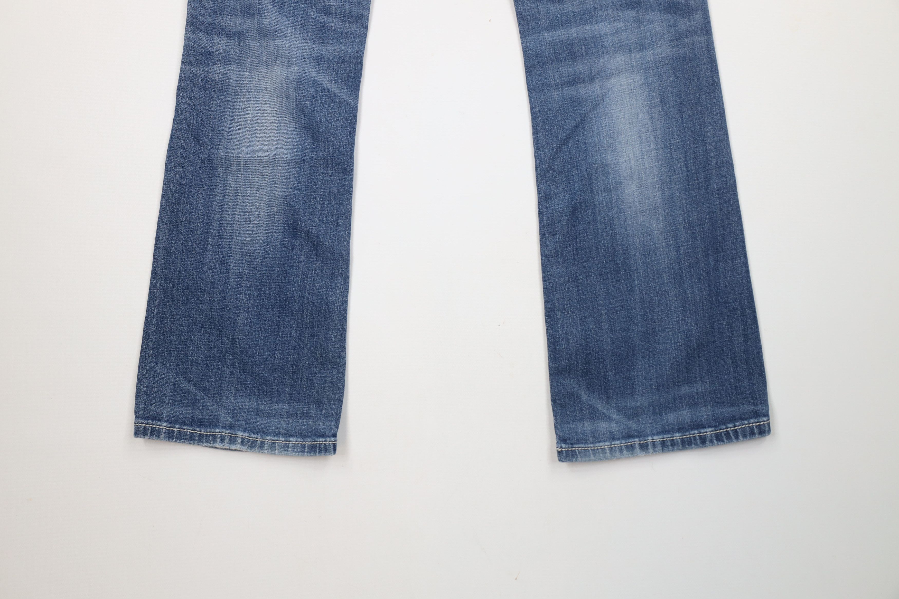 Miss Me × Vintage Miss Me Stitch Sequin Wide Leg Boot Cut Denim Jeans Blue Size 29" - 14 Thumbnail