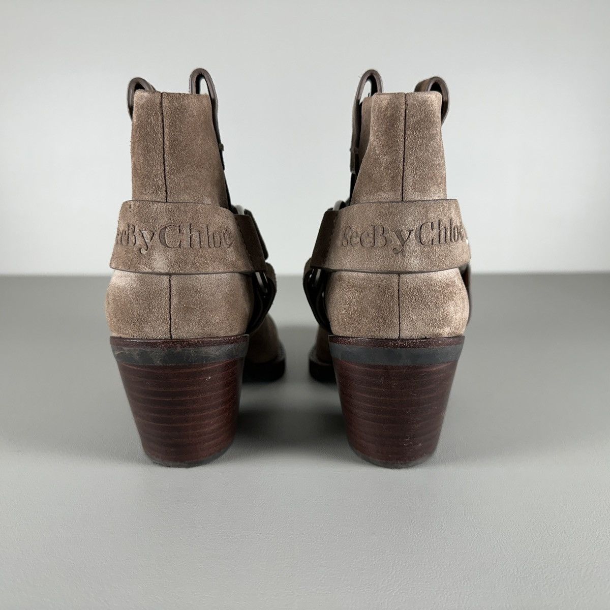 See by Chloe See by Chloe Eddie Suede dark beige Ankle Boot Size US 7.5 / IT 37.5 - 5 Thumbnail
