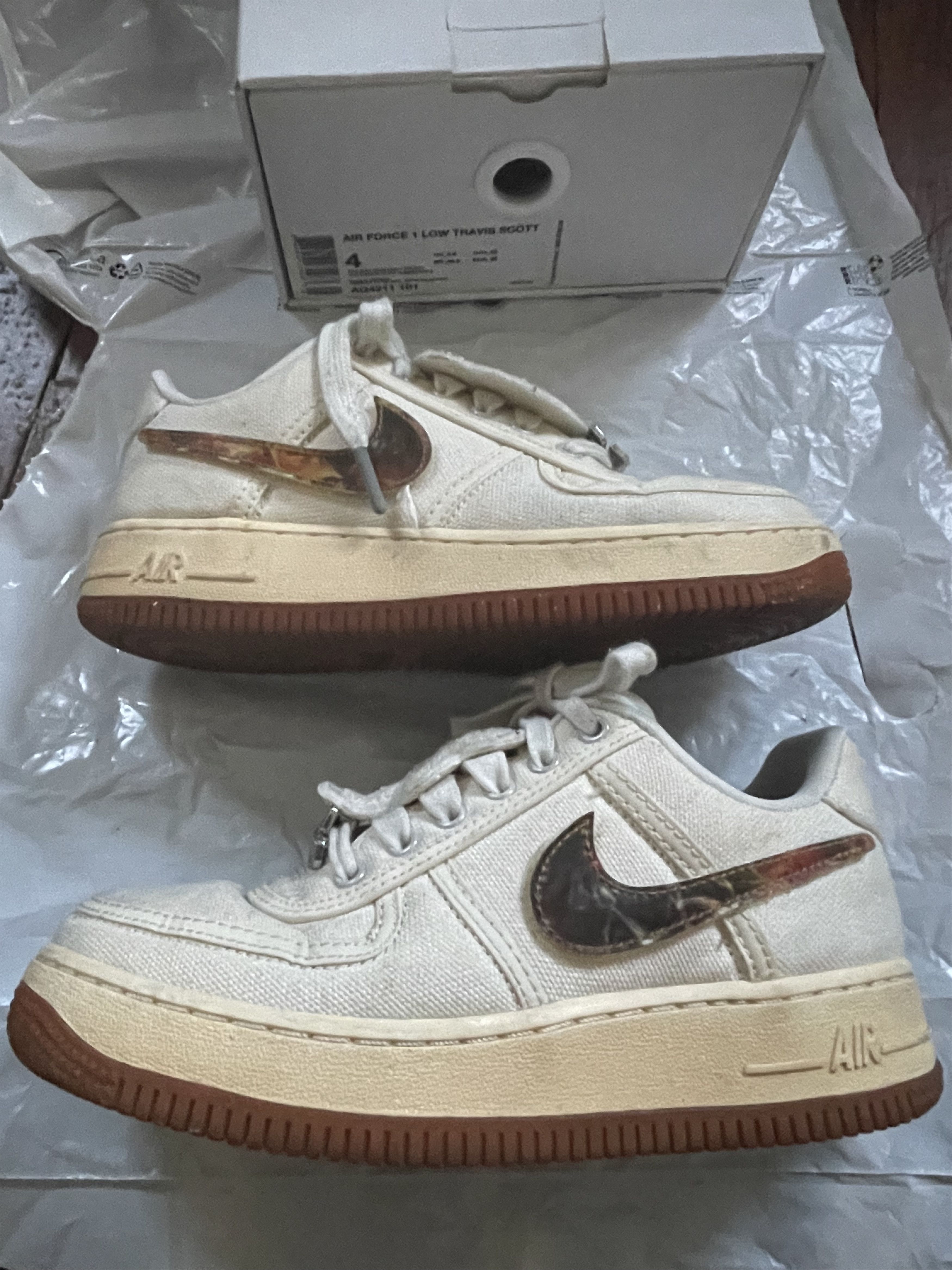 Nike × Travis Scott Travis Scott Air Force 1 Size US 5 / IT 35 - 1 Thumbnail