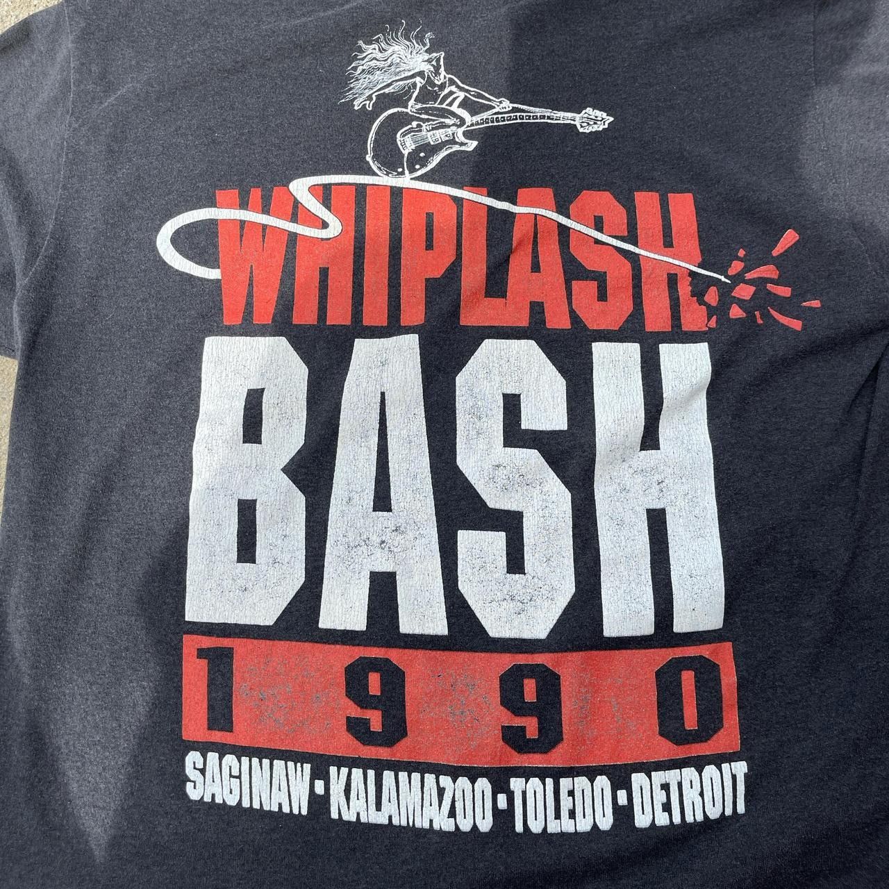 Vintage Vintage 1990 Ted nugent seasons greetings whiplash bash tee Size US M / EU 48-50 / 2 - 6 Thumbnail