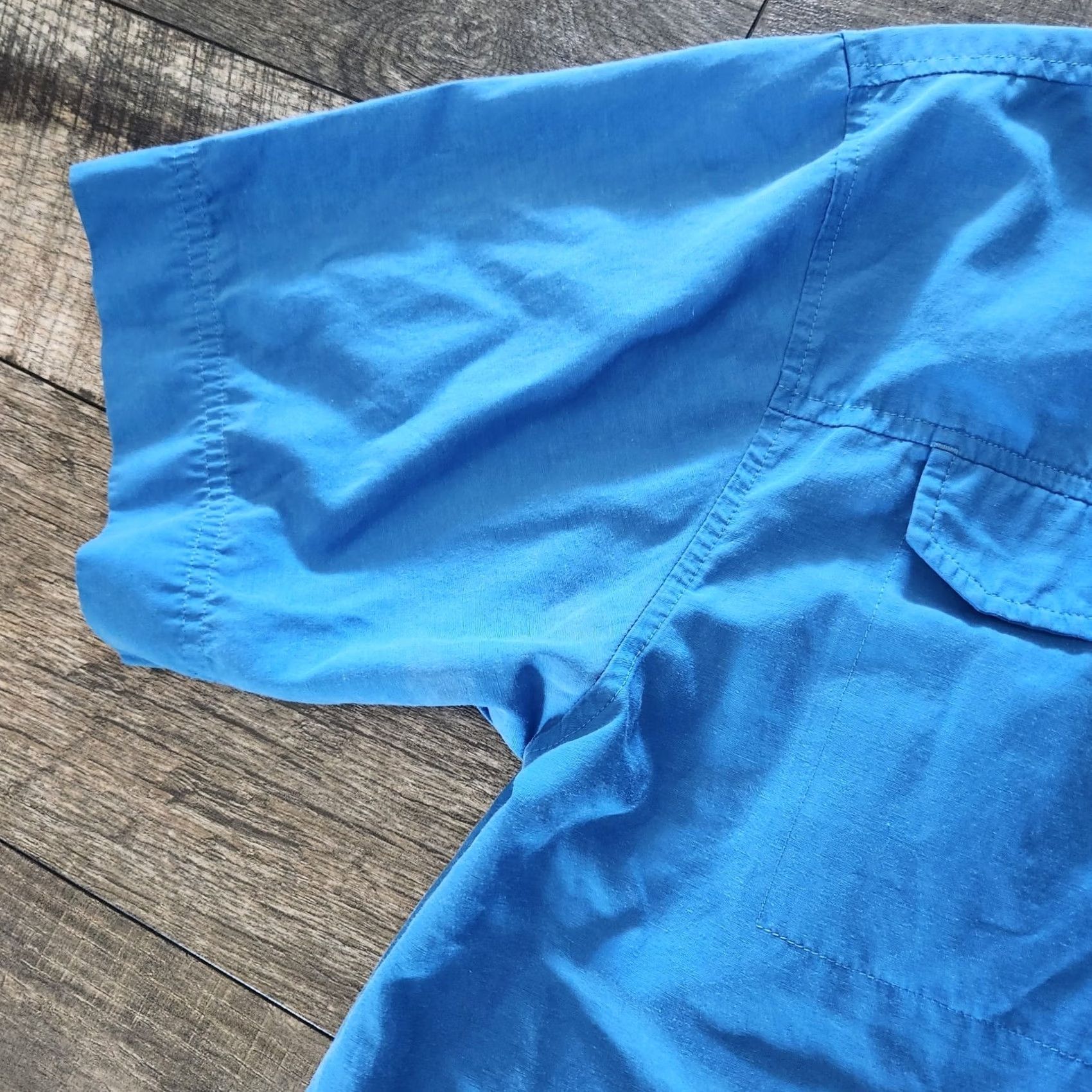 Under Armour Under Armour Shirt Mens Medium Blue Short Sleeve Button Up Fishing Camp Hiking Size US M / EU 48-50 / 2 - 7 Thumbnail