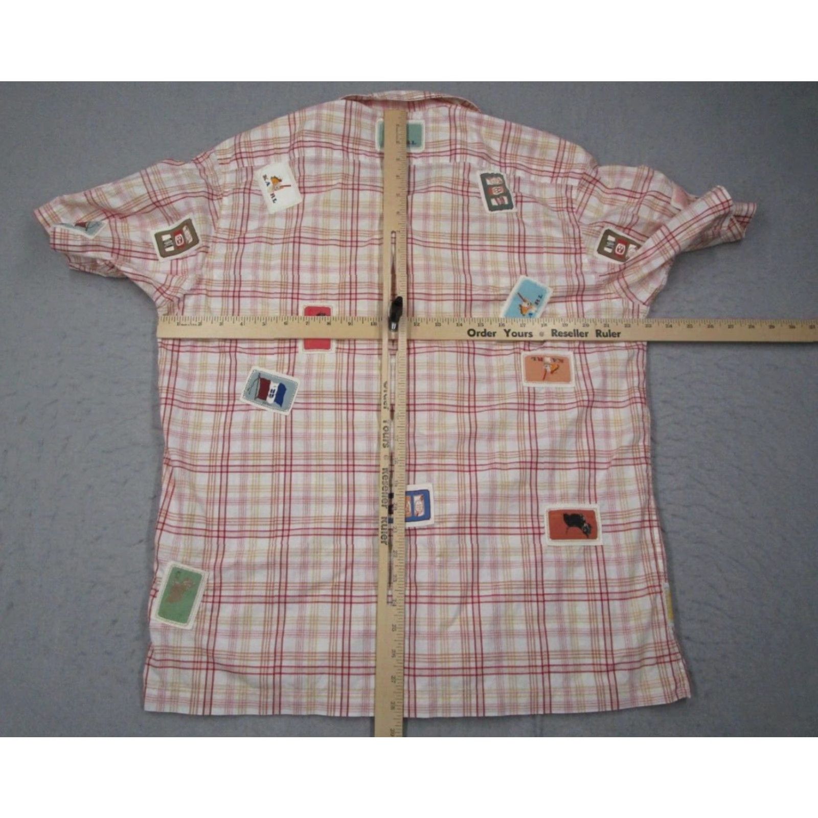 Vintage Karl Helmut Short Sleeve Plaid Button Up Shirt Mens Medium Red Cotton Size US M / EU 48-50 / 2 - 7 Thumbnail