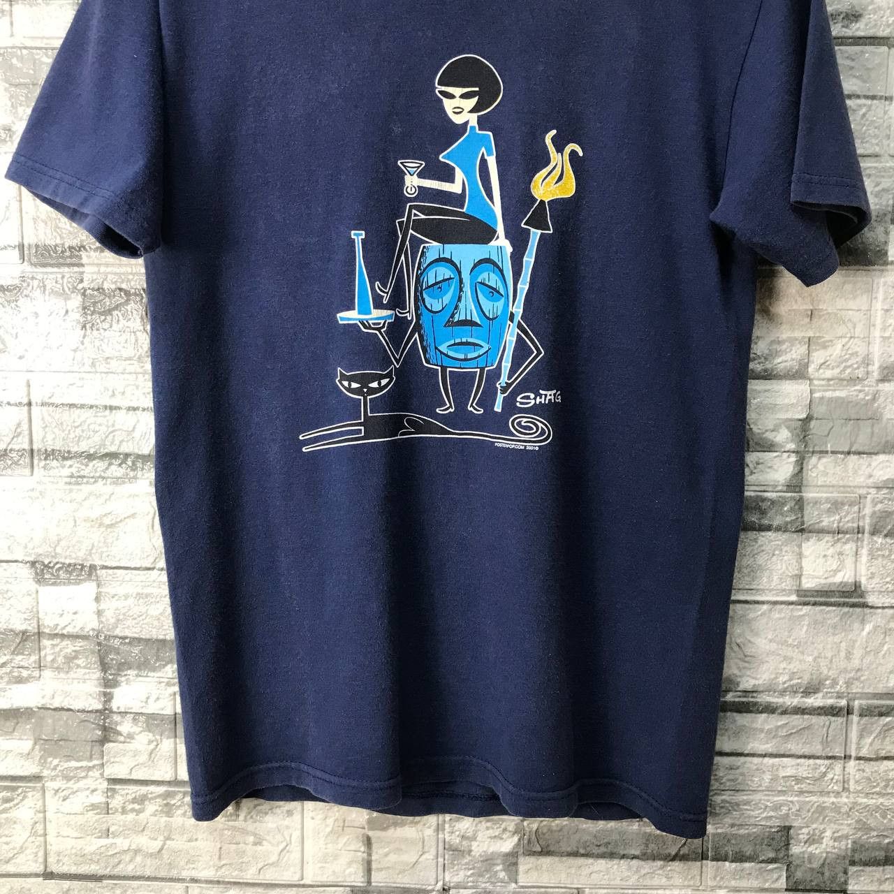 Hook-Ups × Vintage VINTAGE Y2K POSTERPOP SHAG SKATEBOARD HOOK-UPS FADED BLU Size US S / EU 44-46 / 1 - 7 Thumbnail