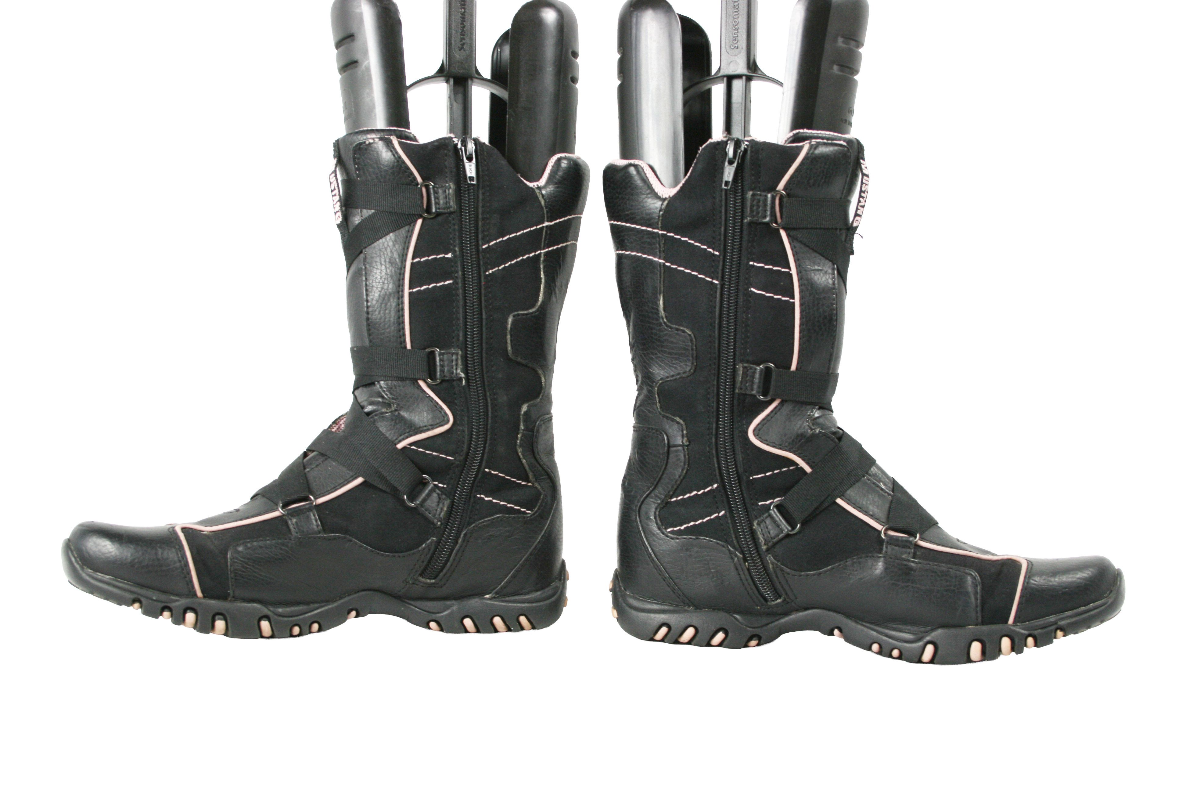 Mustang 00S Y2K Moto Biker Strap Boots Vintage Size US 10 / IT 40 - 13 Thumbnail