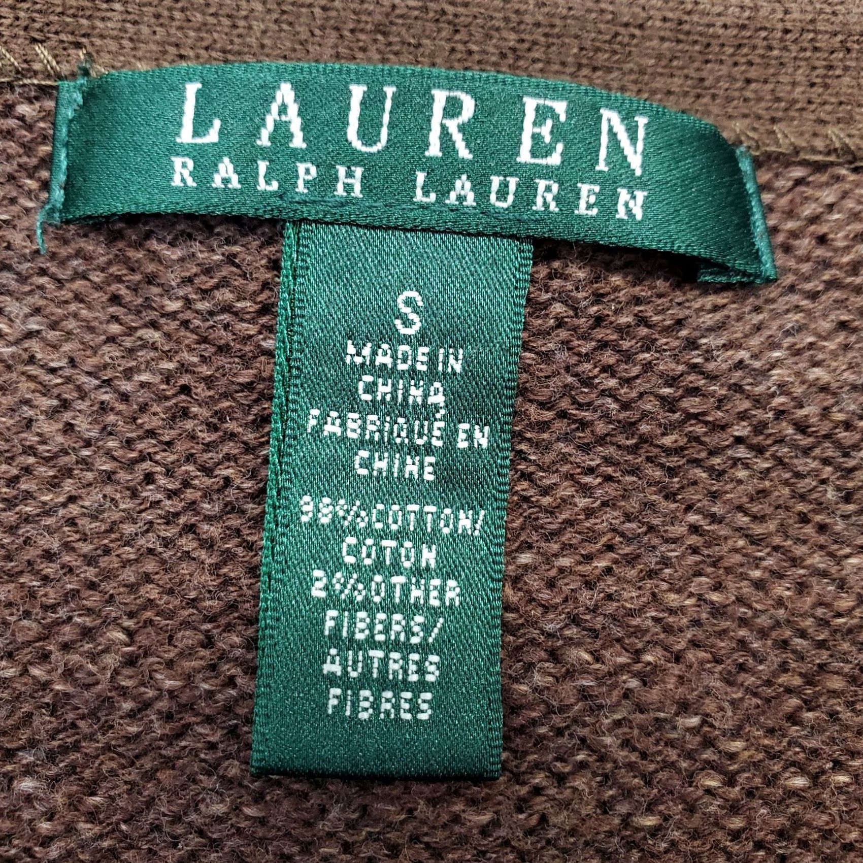 Ralph Lauren Lauren Ralph Lauren Southwest Art-to-Wear Sweater Womens Small Brown Aztec Print Shirt Size S / US 4 / IT 40 - 6 Thumbnail