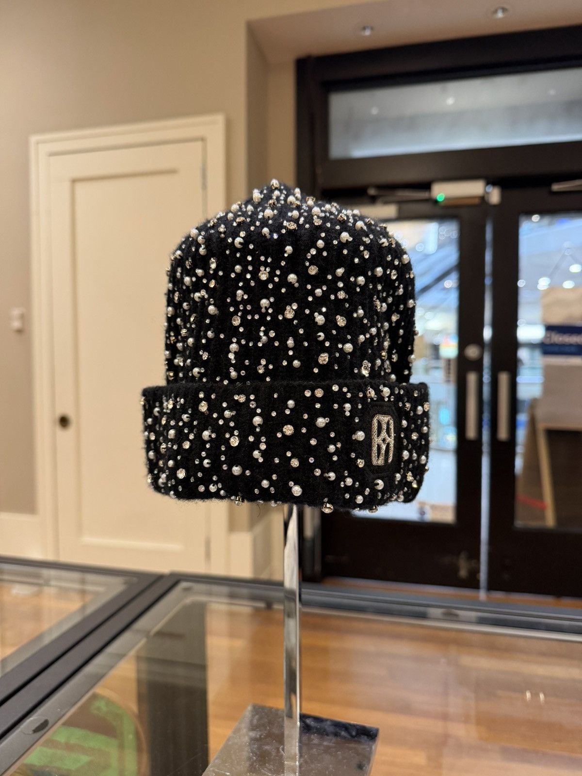 Birth of Royal Child Birth of a Royal Child Pearl & Rhinestone Beanie Size ONE SIZE - 1 Thumbnail