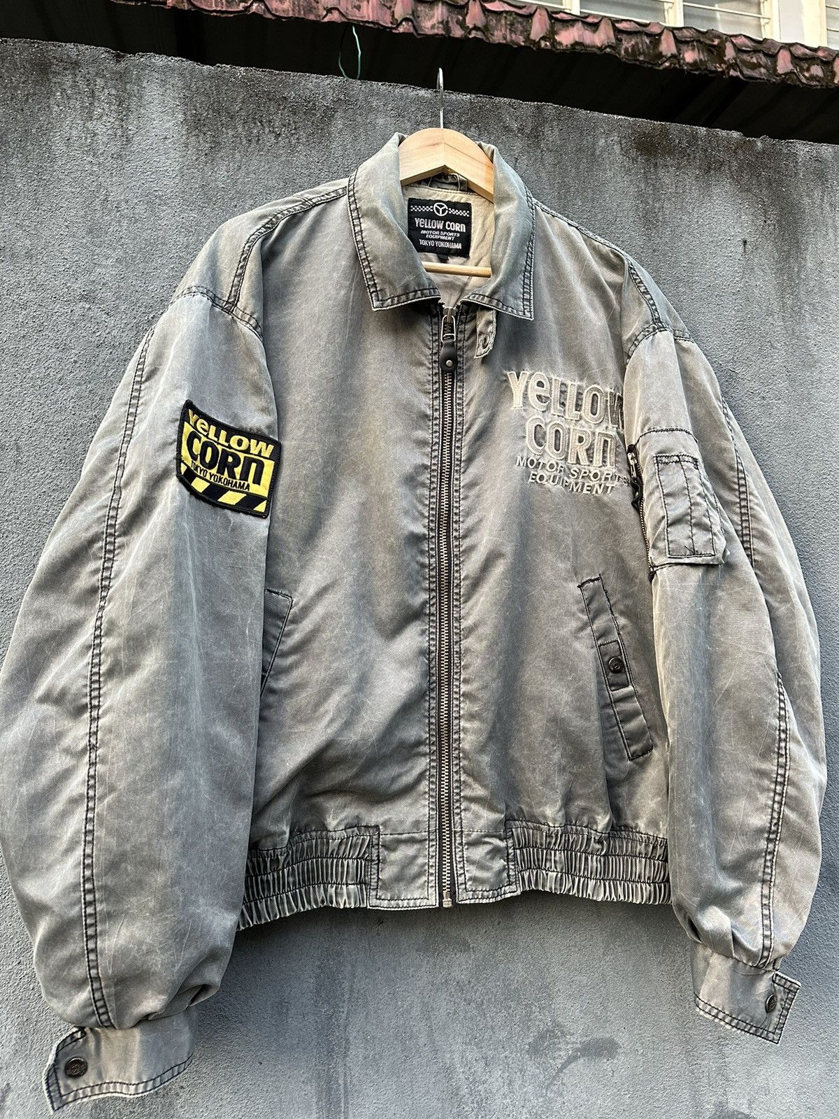 YELLOW CORN 👹Vintage Yellow Corn Sledge Hammer Bomber Jacket Size US L / EU 52-54 / 3 - 9 Thumbnail