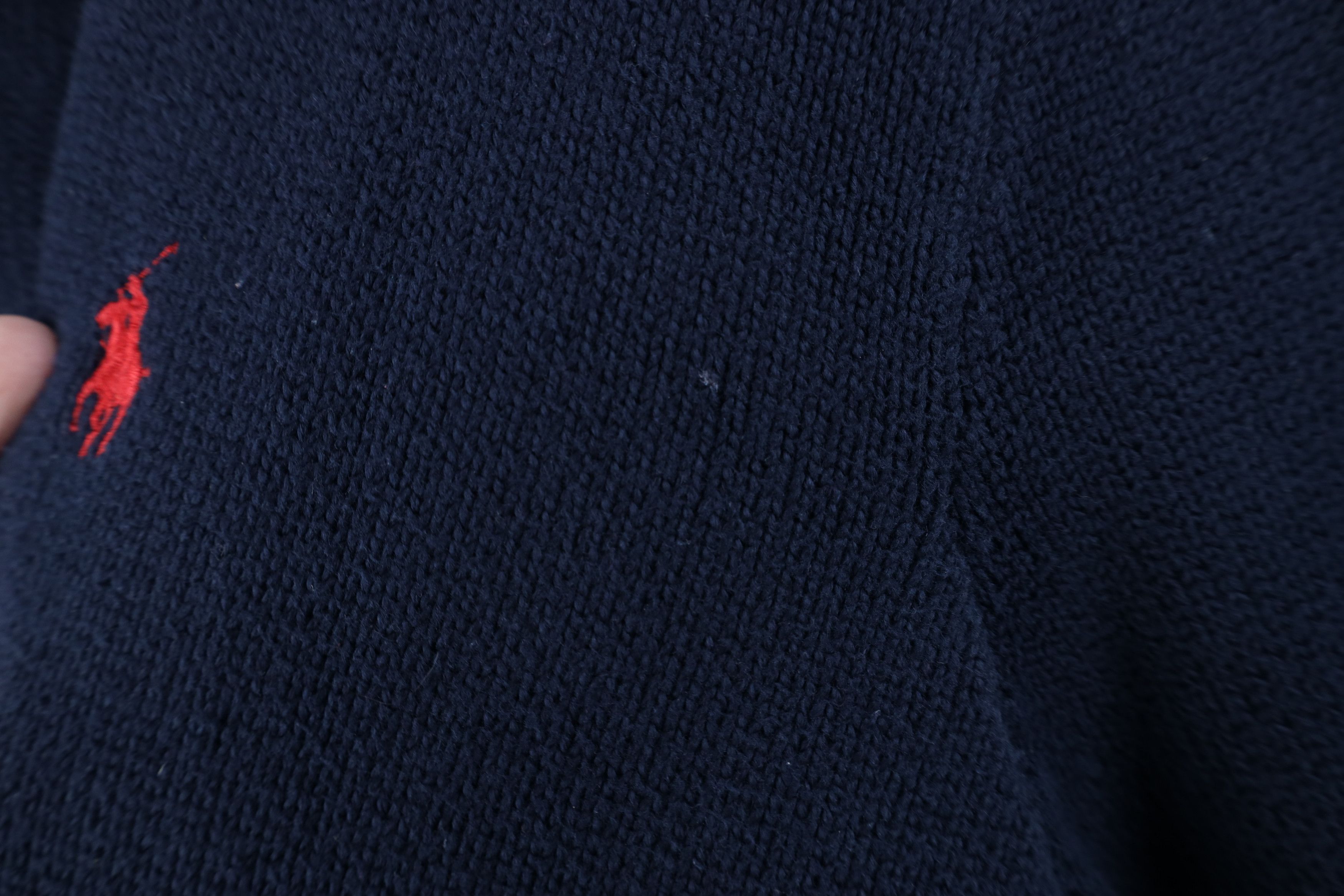 Polo Ralph Lauren Vintage 90s Ralph Lauren Ribbed Knit 1/4 1/2 Zip Sweater Size US L / EU 52-54 / 3 - 5 Thumbnail