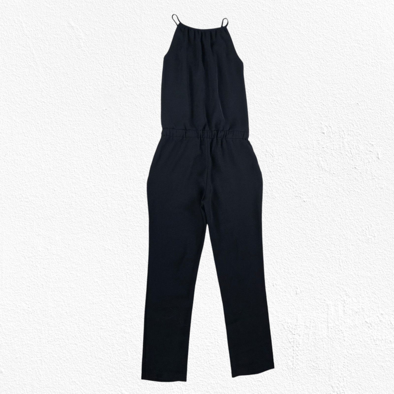 Drew Drew Black V Neck Drawstring Waist Jumpsuit Size Small Size 28" / US 6 / IT 42 - 9 Thumbnail