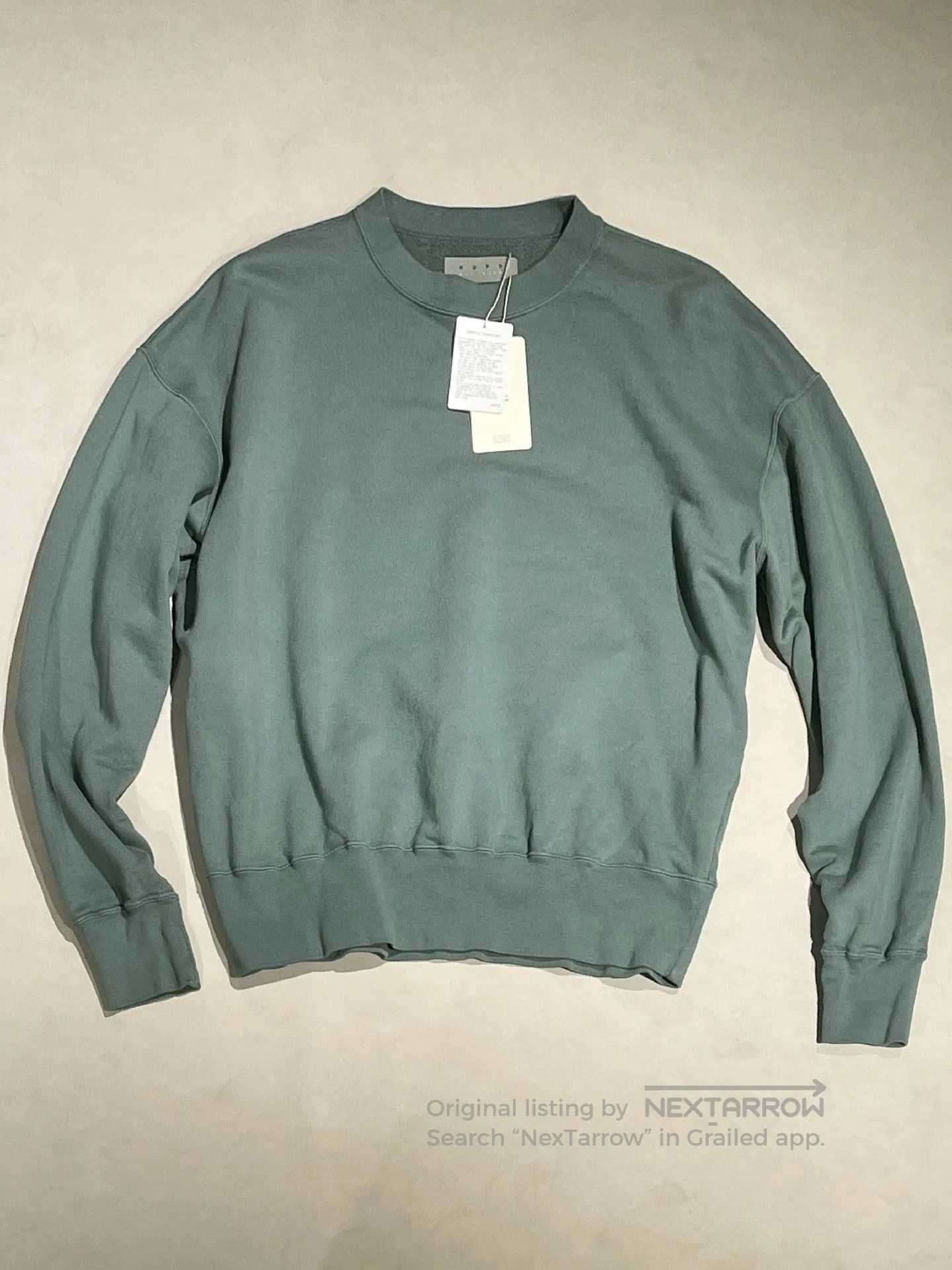 KURO KURO Solid Rolled Hem Sweatshirt. Size US M / EU 48-50 / 2 - 1 Thumbnail