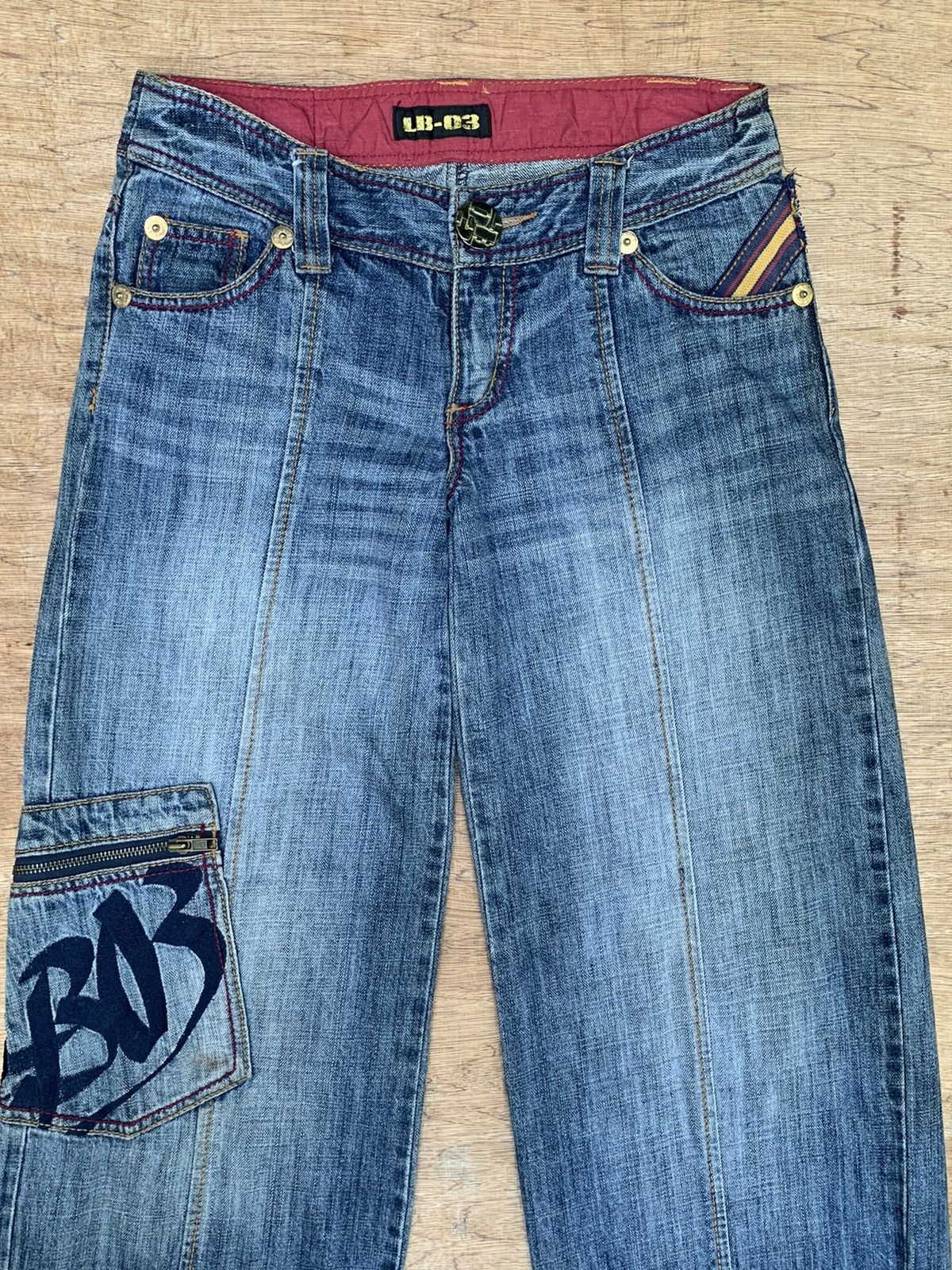 Japanese Brand Rare!! Vintage LB-03 Denim Jeans Pants Size US 28 / EU 44 - 8 Thumbnail