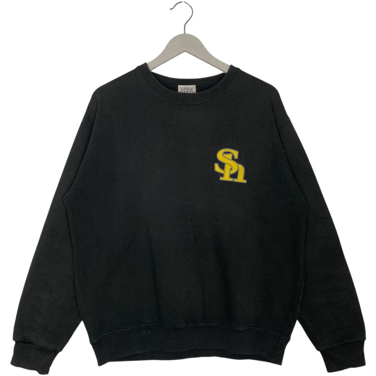 Vintage Vintage Fukuoku SoftBank Hawks Sweatshirt Crewneck Black Size US M / EU 48-50 / 2 - 1 Thumbnail