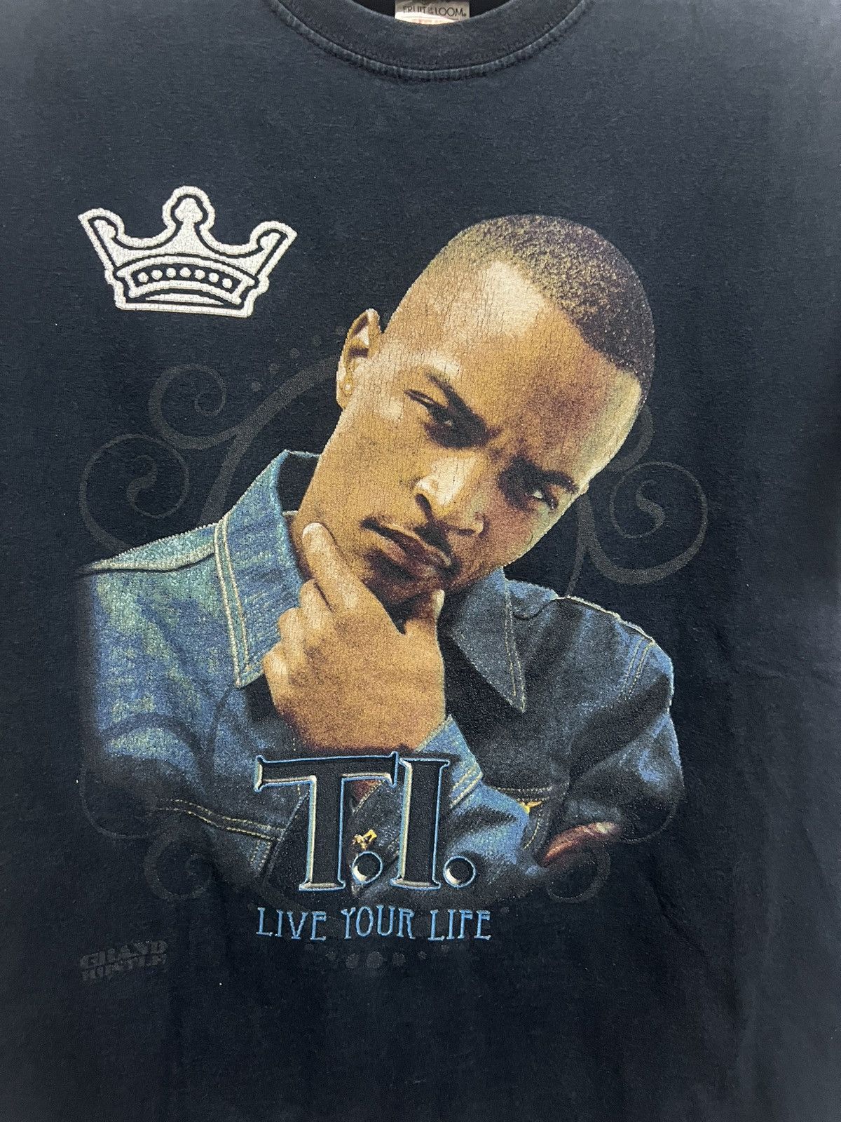 Rap Tees × Vintage Vintage T.I Live Your Life Grand Hustle Rap Tees Size US M / EU 48-50 / 2 - 2 Thumbnail