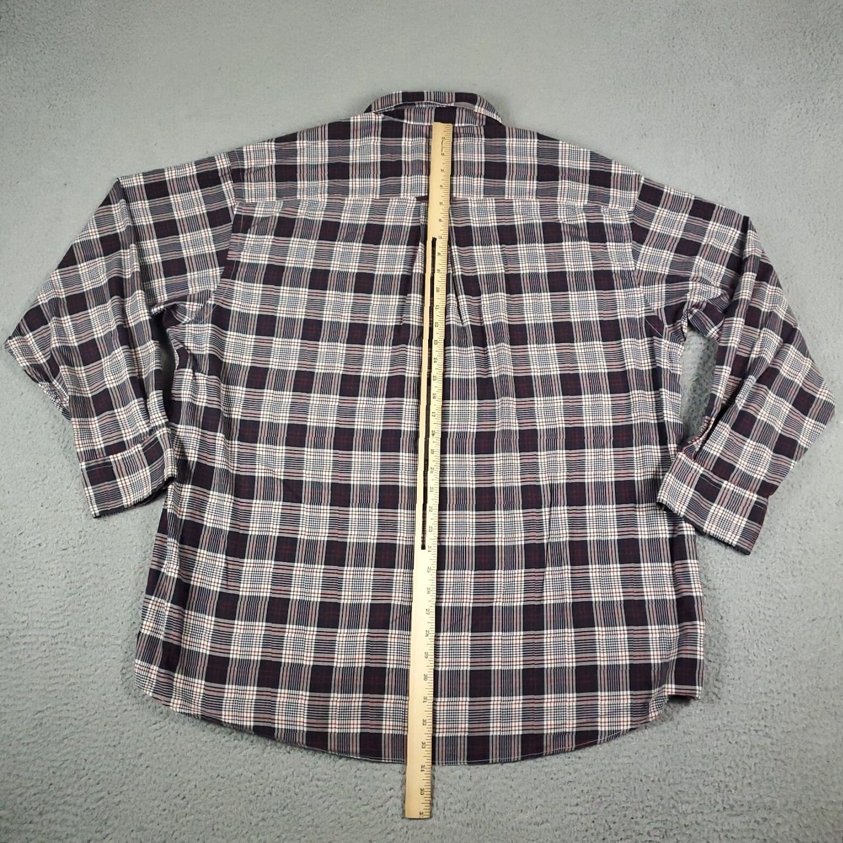 Nautica Nautica Shirt 2XL Plaid Button-Up Long Sleeve Cotton Casual Red/Blue Mens Size US XXL / EU 58 / 5 - 5 Thumbnail