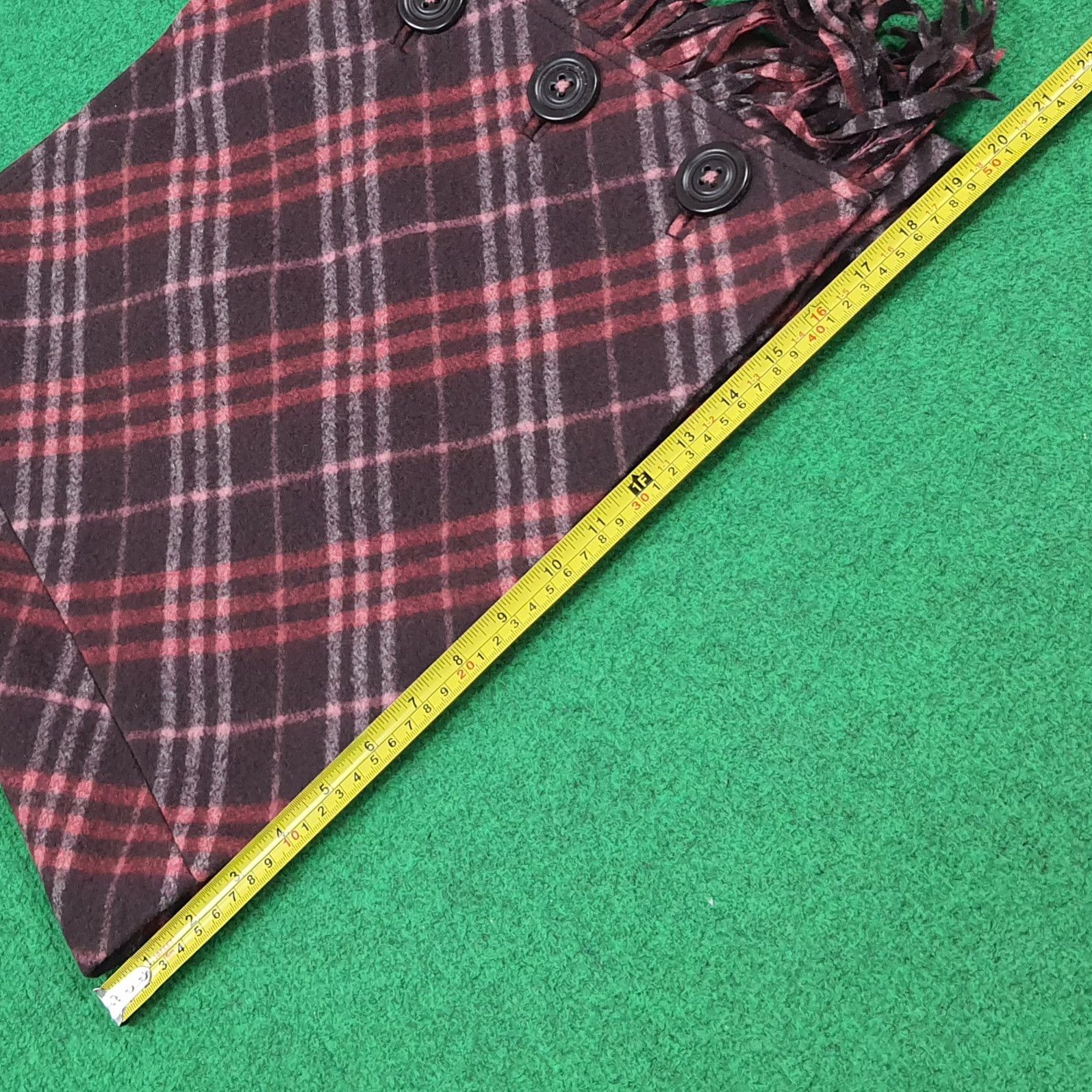 Burberry Vintage Burberry Blue Label Plaid Mini Skirt Fringe C297N28 Size 28" / US 6 / IT 42 - 11 Thumbnail