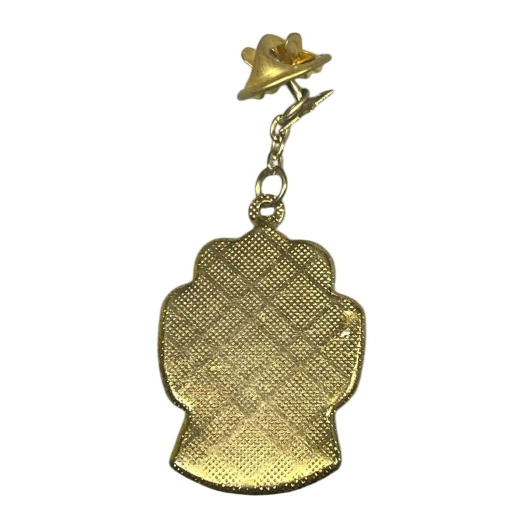 Other Vintage Enamel Angel Charm Dangle Pin Brooch Silver-Tone Sta Size ONE SIZE - 4 Thumbnail
