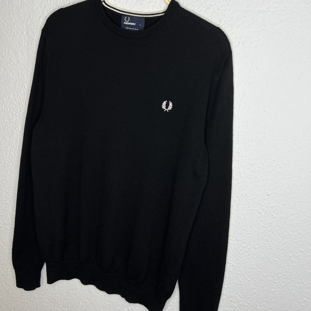 Fred Perry × Vintage Fred Perry vintage sweater size L Jumper Knit Wool Size US L / EU 52-54 / 3 - 3 Thumbnail