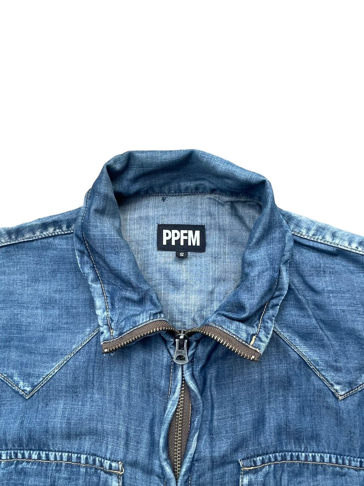 Japanese Brand PPFM Zipper Shirt Size S / US 4 / IT 40 - 4 Thumbnail