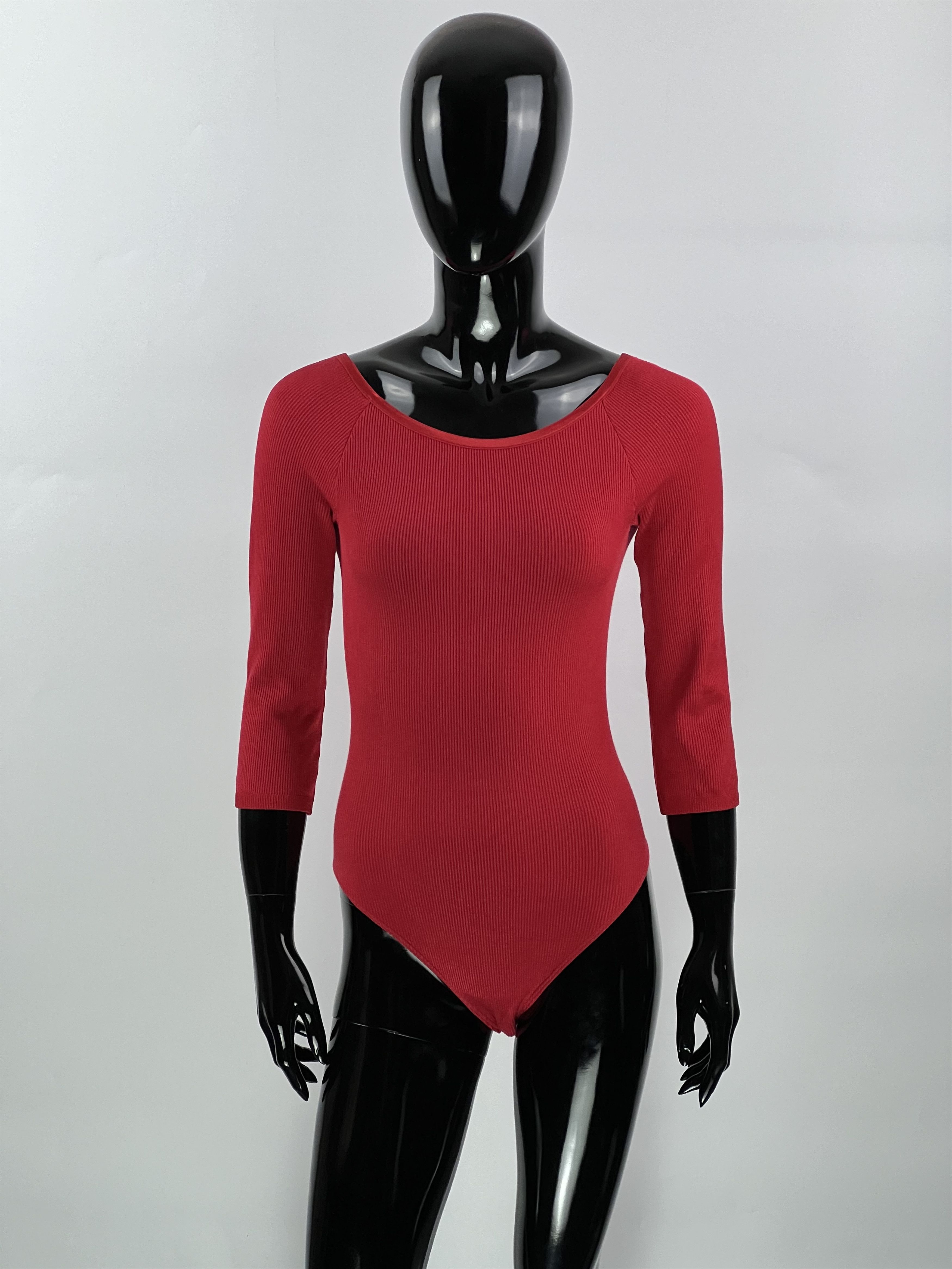 Wolford Wolford Red Ribbed Bodysuit Size M Size M / US 6-8 / IT 42-44 - 1 Thumbnail