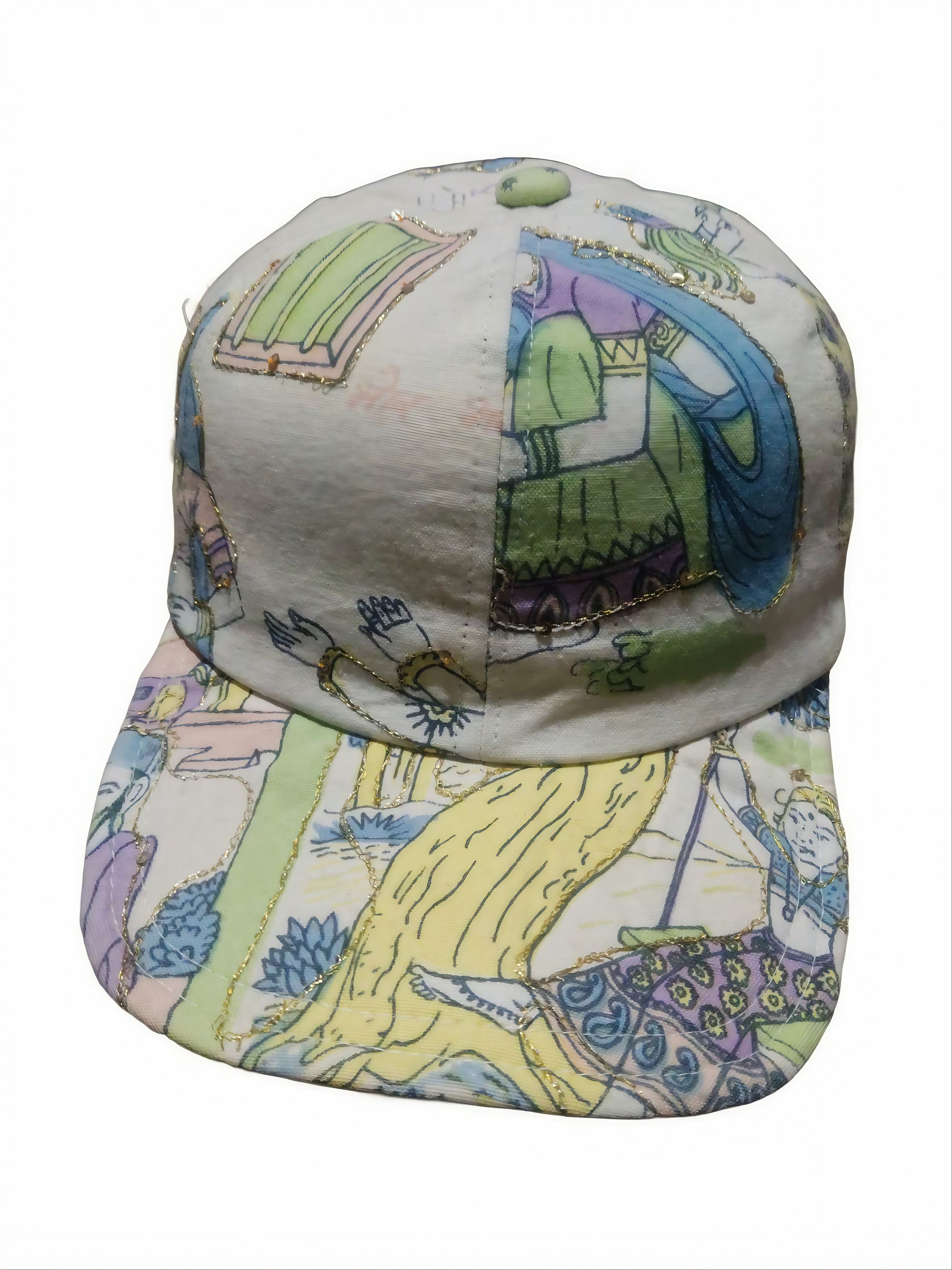 CA4LA CA4la illustrated patterns and metallic gold embroidery Cap Size ONE SIZE - 1 Thumbnail
