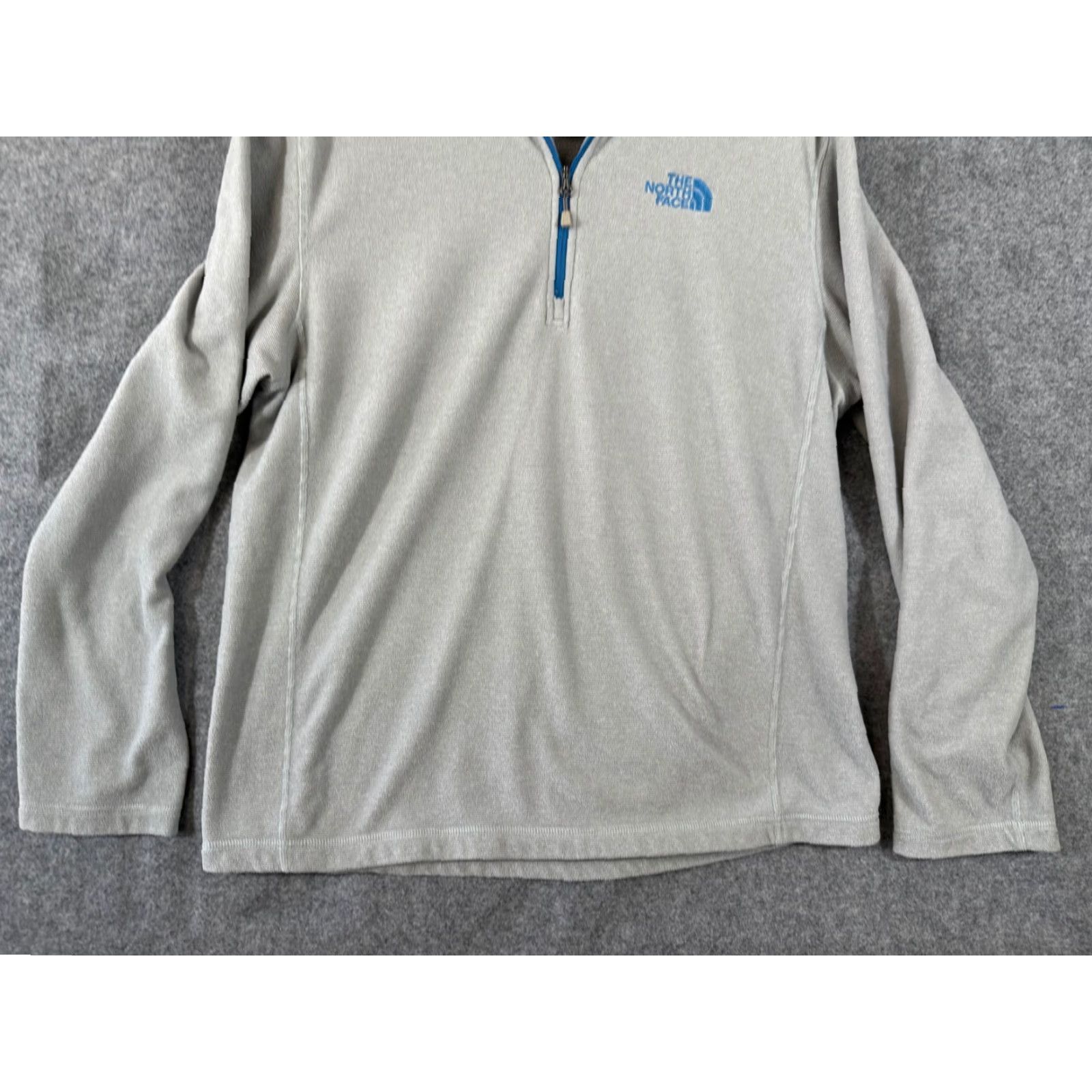 The North Face The North Face Jacket Mens L Gray Fleece 1/4 Zip Long Sleeve Pullover Activewear Logo Size US L / EU 52-54 / 3 - 4 Thumbnail
