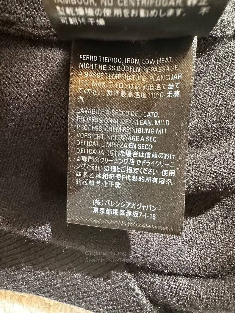 Balenciaga Balenciaga Black shoulder logo label cashmere knitted swea Size US XS / EU 42 / 0 - 8 Thumbnail