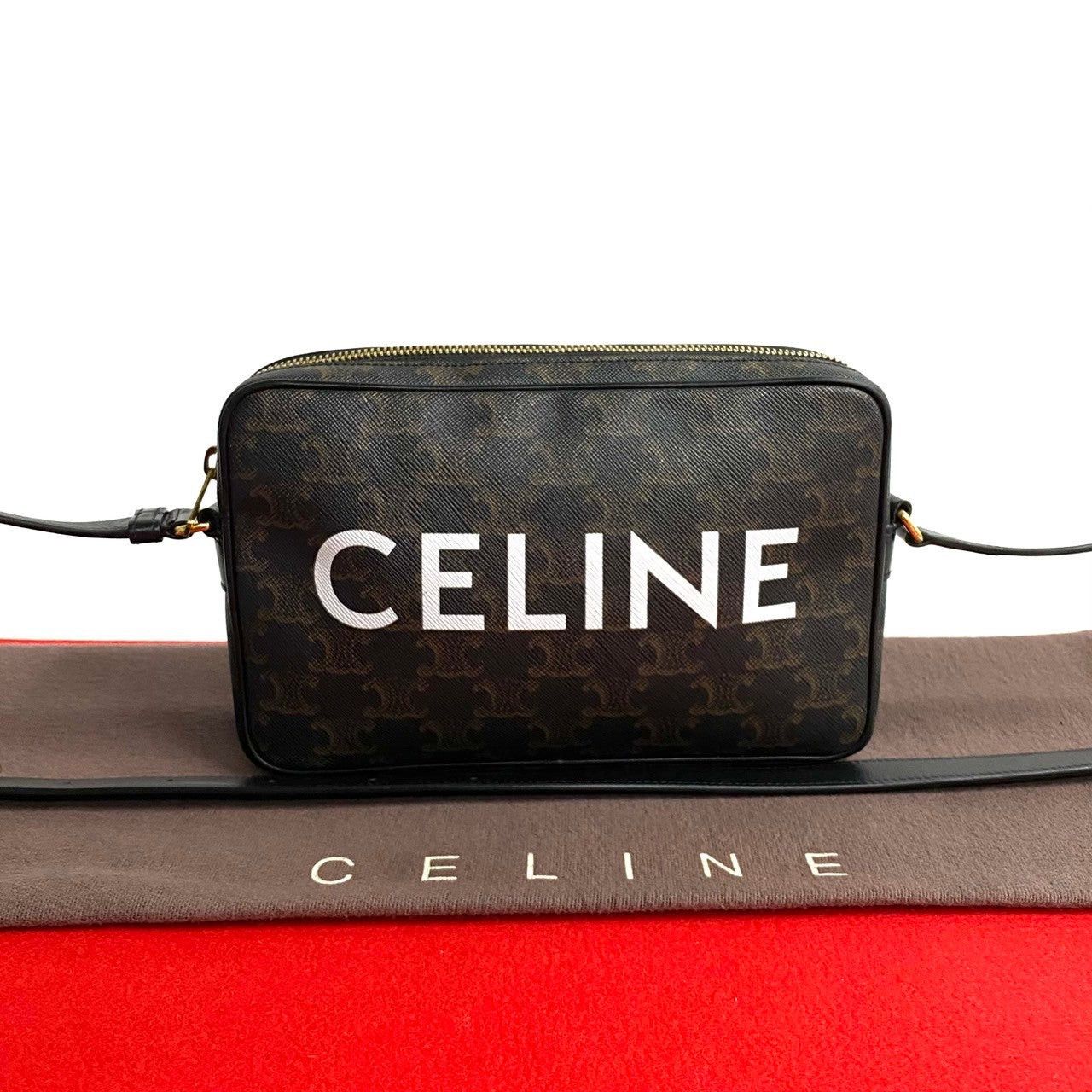 Celine Celine Shoulder Bag Black Leather Size ONE SIZE - 1 Thumbnail
