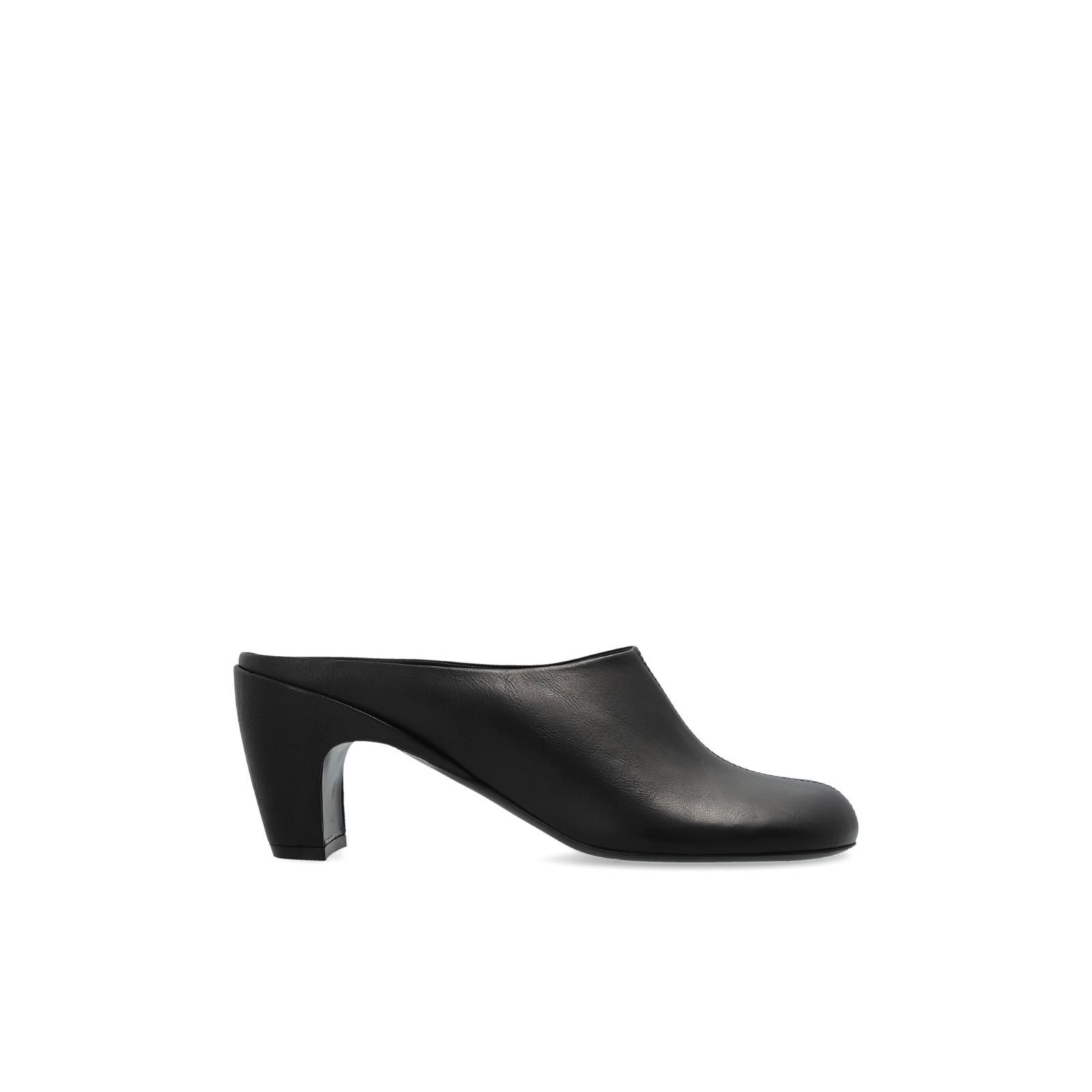 Dries Van Noten DRIES VAN NOTEN Black Leather Heeled Mules New & Authentic ( Size US 10 / IT 40 - 1 Thumbnail