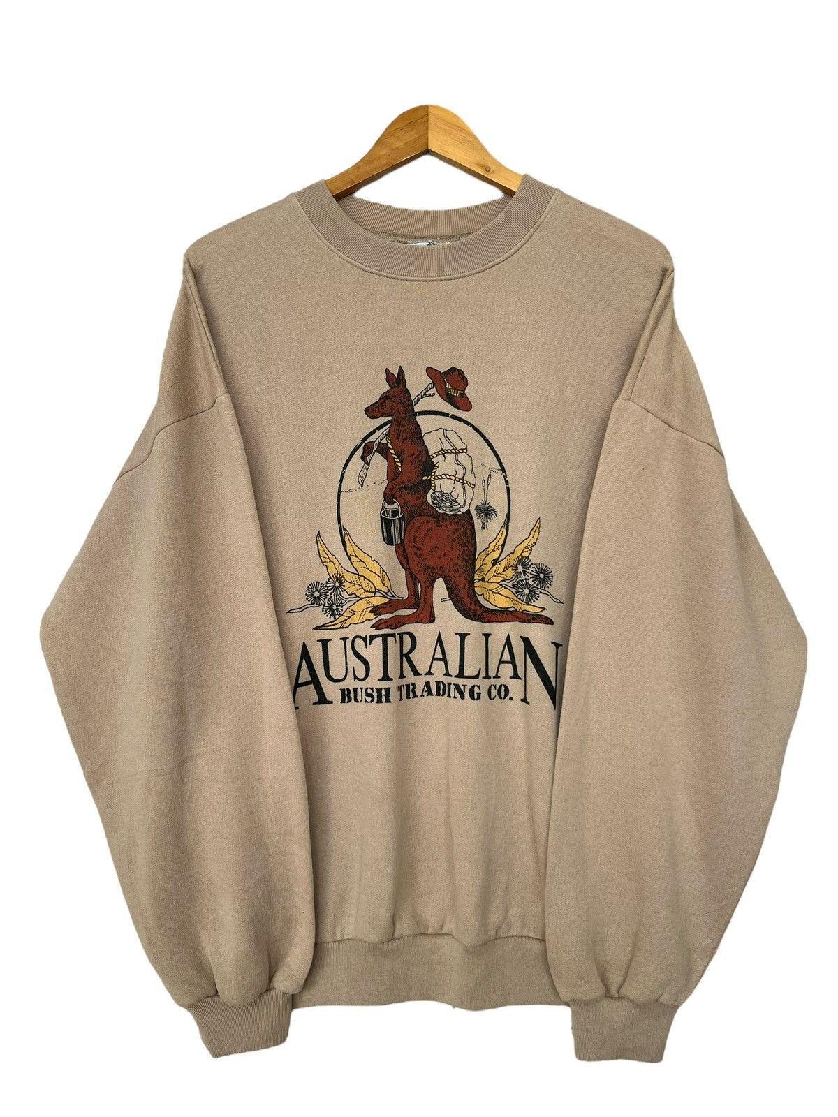 Vintage Vintage 90s Australia Kangaroo Baggy Boxy Sweatshirt Size US M / EU 48-50 / 2 - 1 Thumbnail