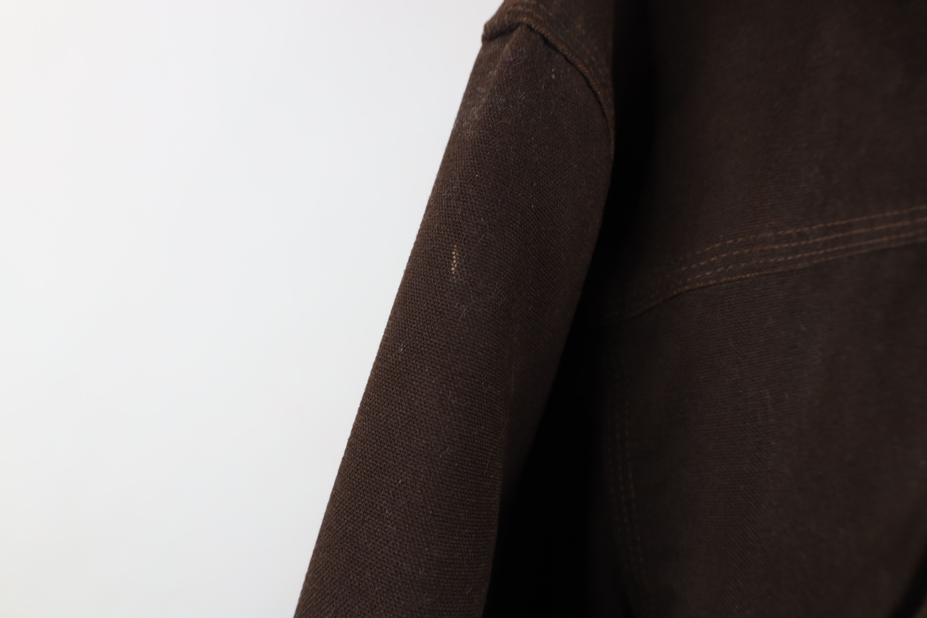 Carhartt Vintage Y2K Carhartt Quilted Canvas Hooded Jacket Dark Brown Size US XL / EU 56 / 4 - 7 Thumbnail