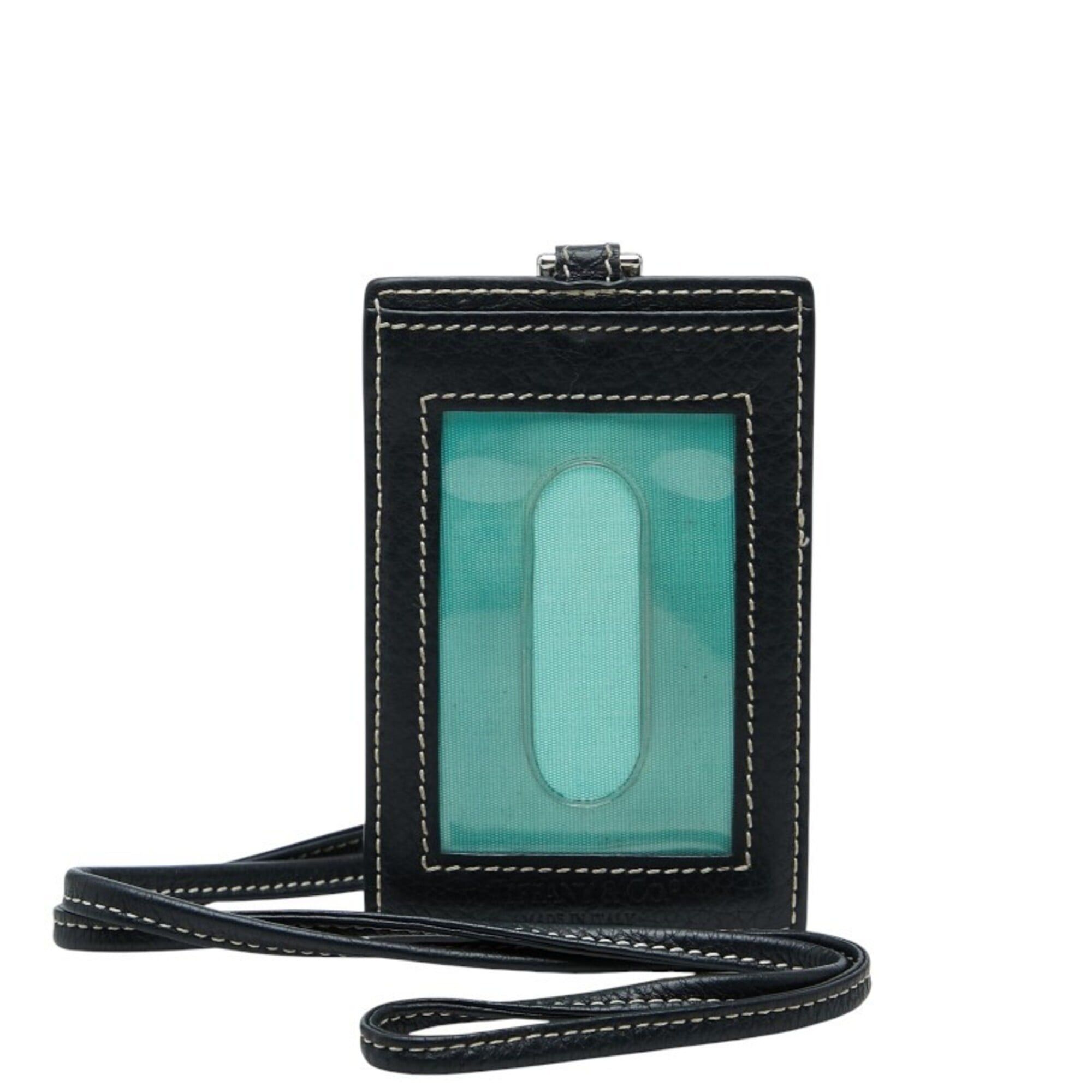 Tiffany & Co. Tiffany & Co. Pass Case/Card Holder, Black Leather, Women's. Size ONE SIZE - 1 Thumbnail