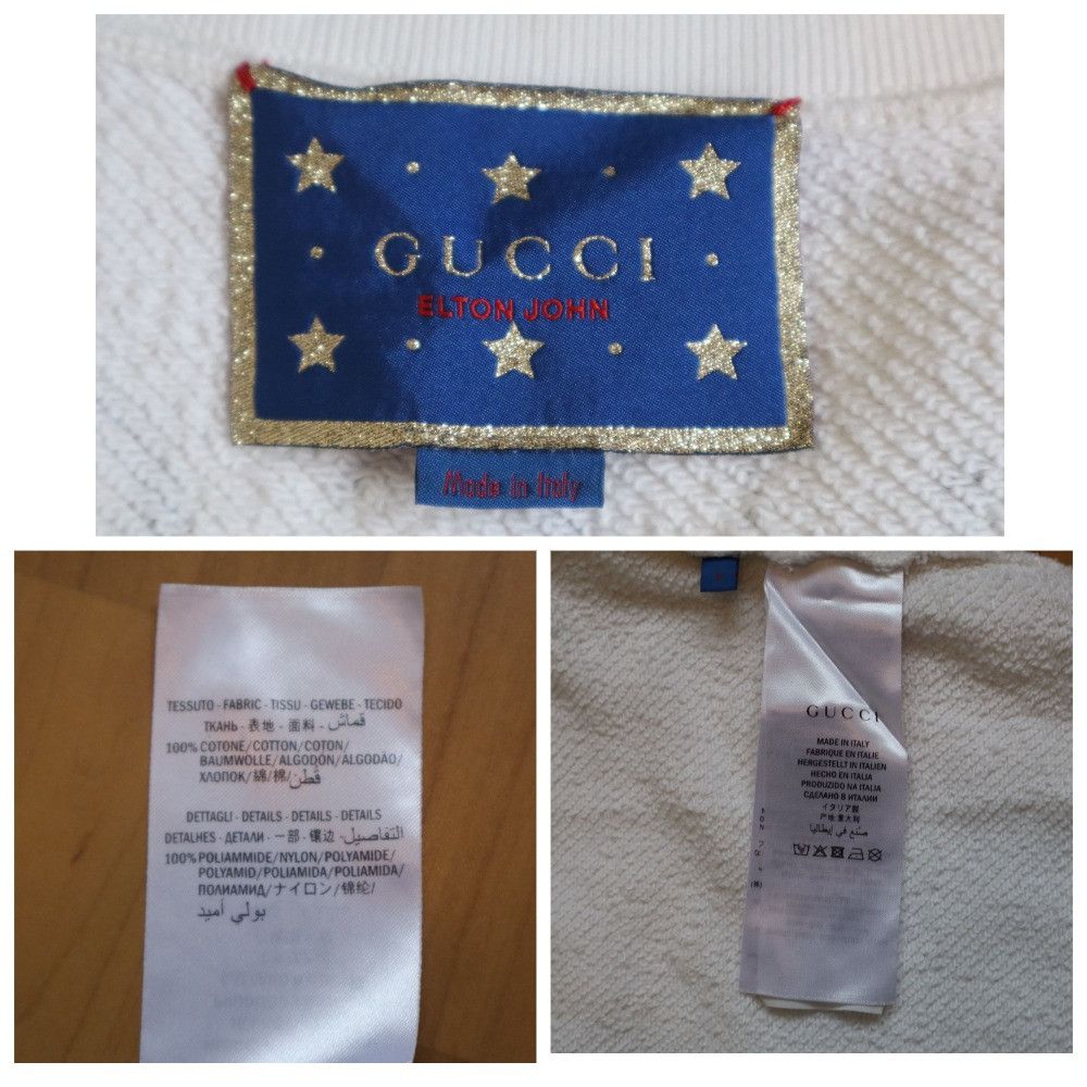 Gucci Gucci Elton John Logo Sweatshir S Size US S / EU 44-46 / 1 - 8 Thumbnail