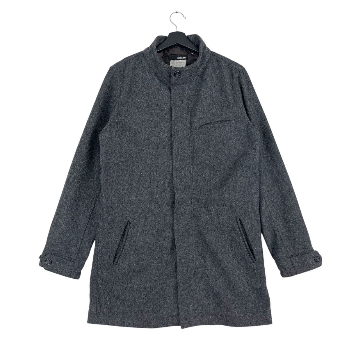 Katharine Hamnett London Hamnett Wool Dark Grey Coat Size US M / EU 48-50 / 2 - 1 Thumbnail