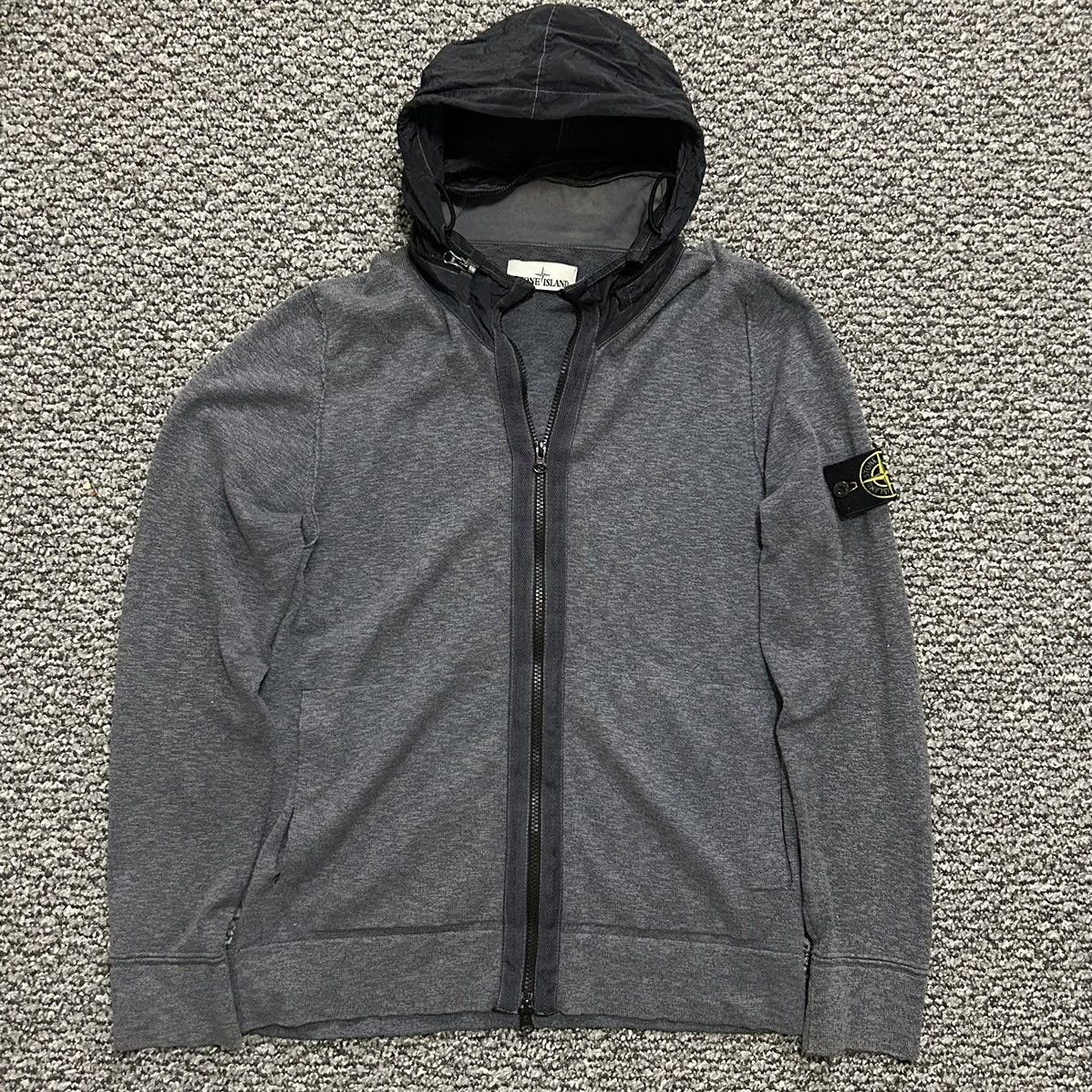 Vintage Stone Island knitted zip-up hoodie Size US L / EU 52-54 / 3 - 3 Thumbnail