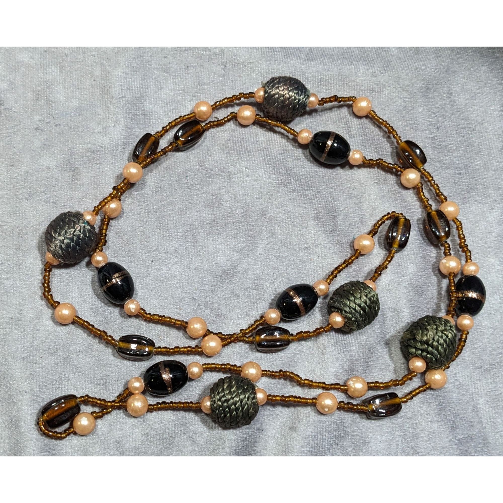 Other Earthy Glass And Faux Pearl Beaded Necklace Size ONE SIZE - 5 Thumbnail
