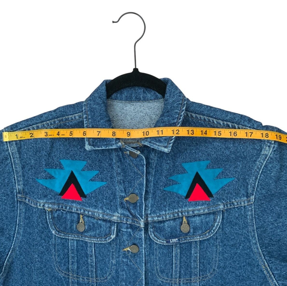 Lee Lee Riders Rodeo Western Appliqué Vintage Denim Jean Jacket Size S / US 4 / IT 40 - 9 Thumbnail