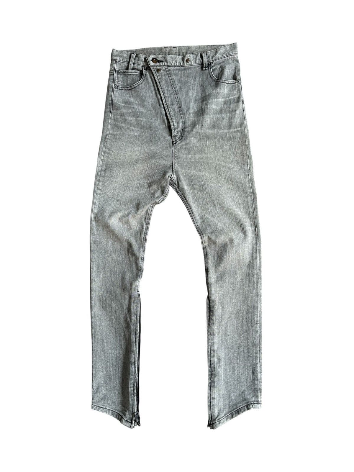 Japanese Brand 2011 ss - AG by Experiment high rise asymmetrical jeans Size US 30 / EU 46 - 1 Thumbnail