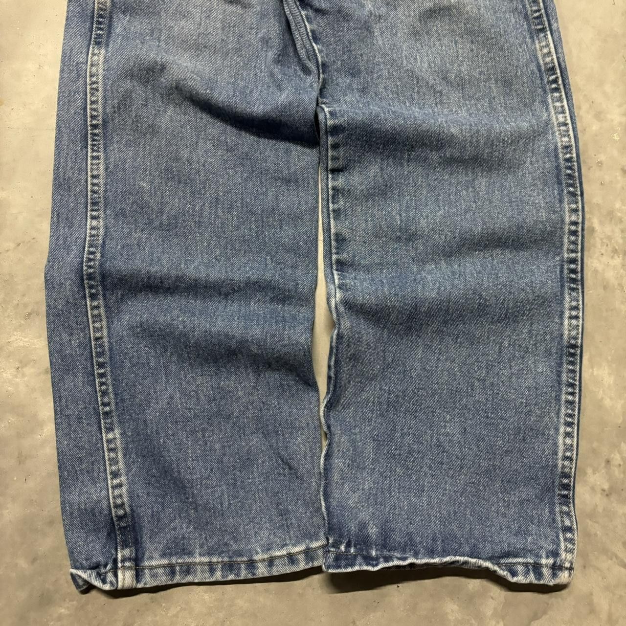 Japanese Brand × Vintage Crazy Vintage Y2K/2000s Grunge Medium Wash Essential Denim Jeans! Size US 34 / EU 50 - 6 Thumbnail
