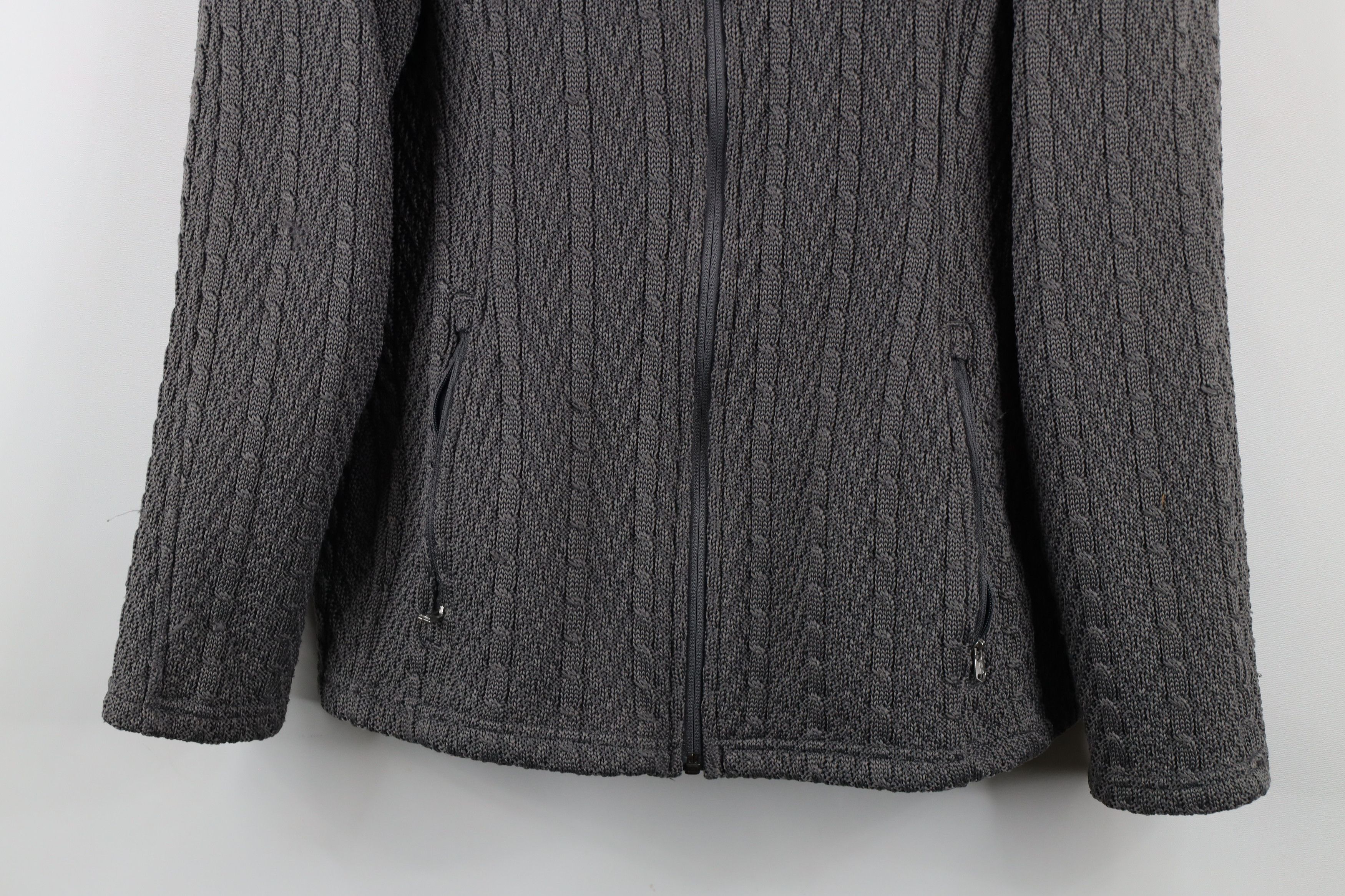Spyder × Vintage Spyder Chunky Major Cable Knit Stryke Sweater Jacket Gray Size XL / US 12-14 / IT 48-50 - 3 Thumbnail