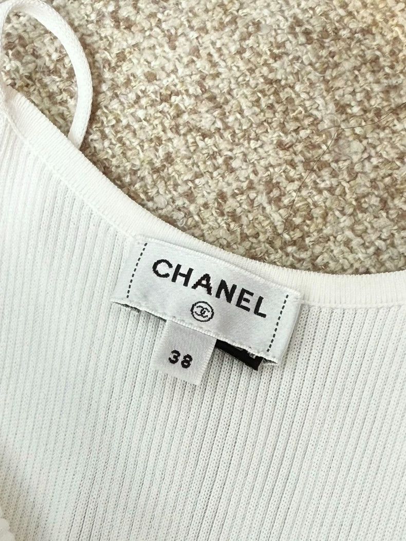 Chanel Chanel 23A Handicraft Workshop Series White Hollow-out Sus Size XS / US 0-2 / IT 36-38 - 4 Thumbnail