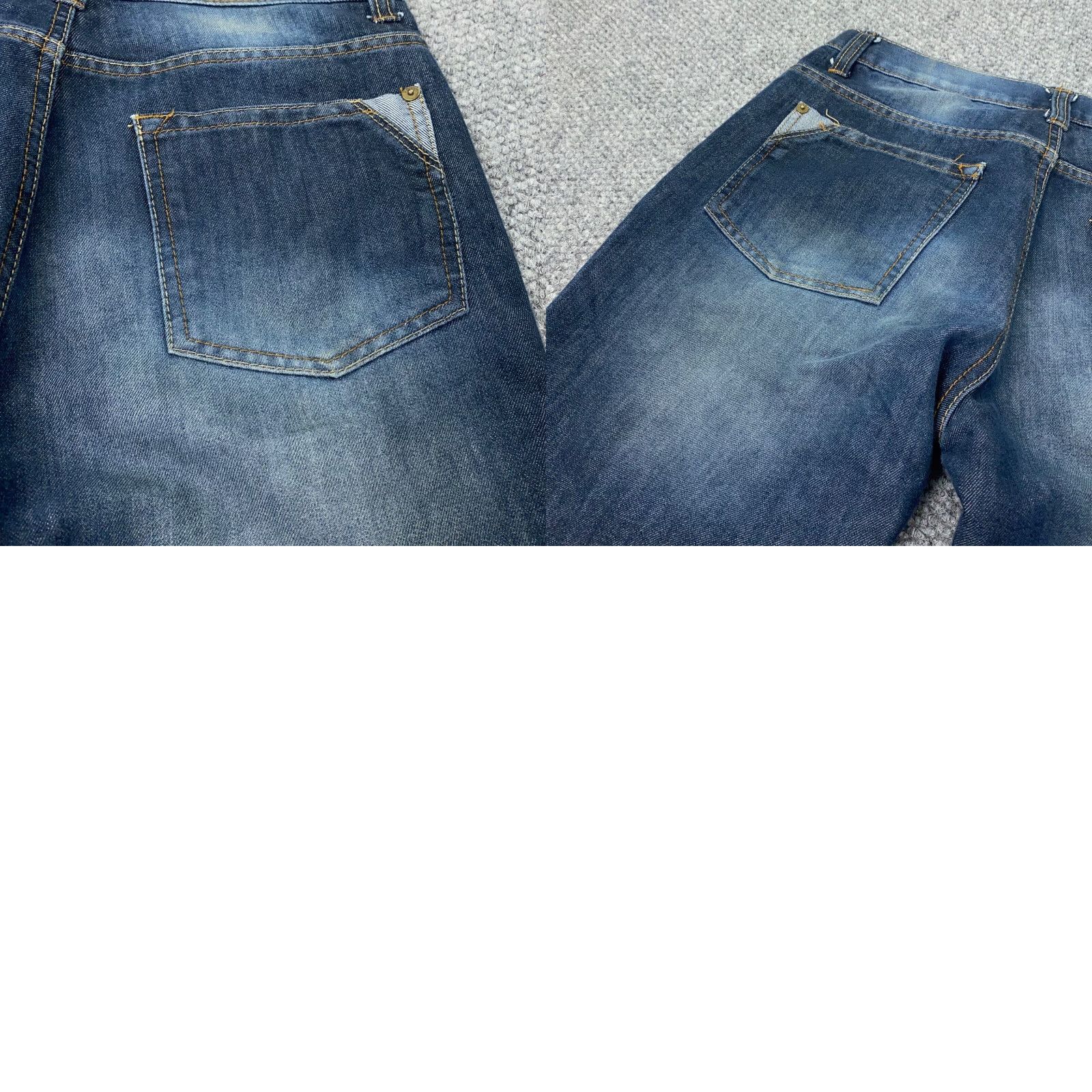 PD&C PD & C Jeans Mens 32x30 Blue Faded Straight Leg Size US 32 / EU 48 - 9 Thumbnail