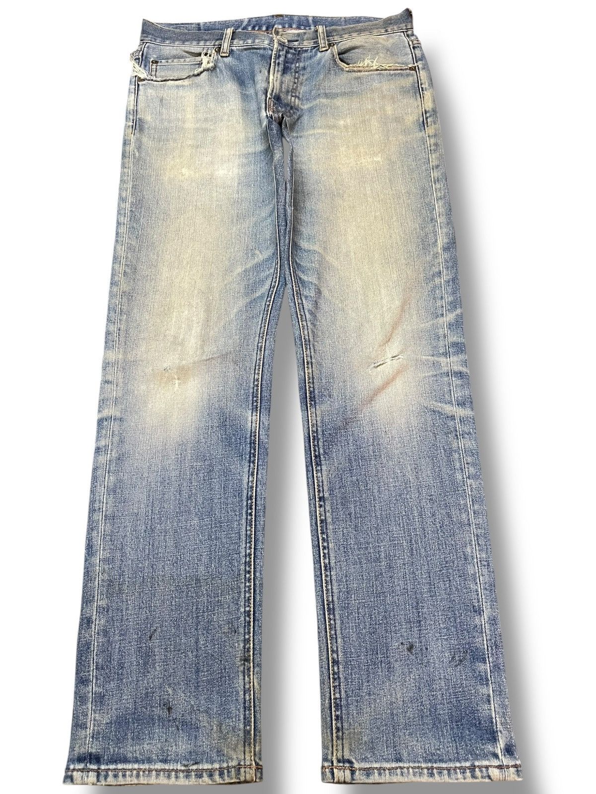 Beams Japan Vintage Beams Mudwash Slim Fit Deni Size US 31 - 1 Thumbnail