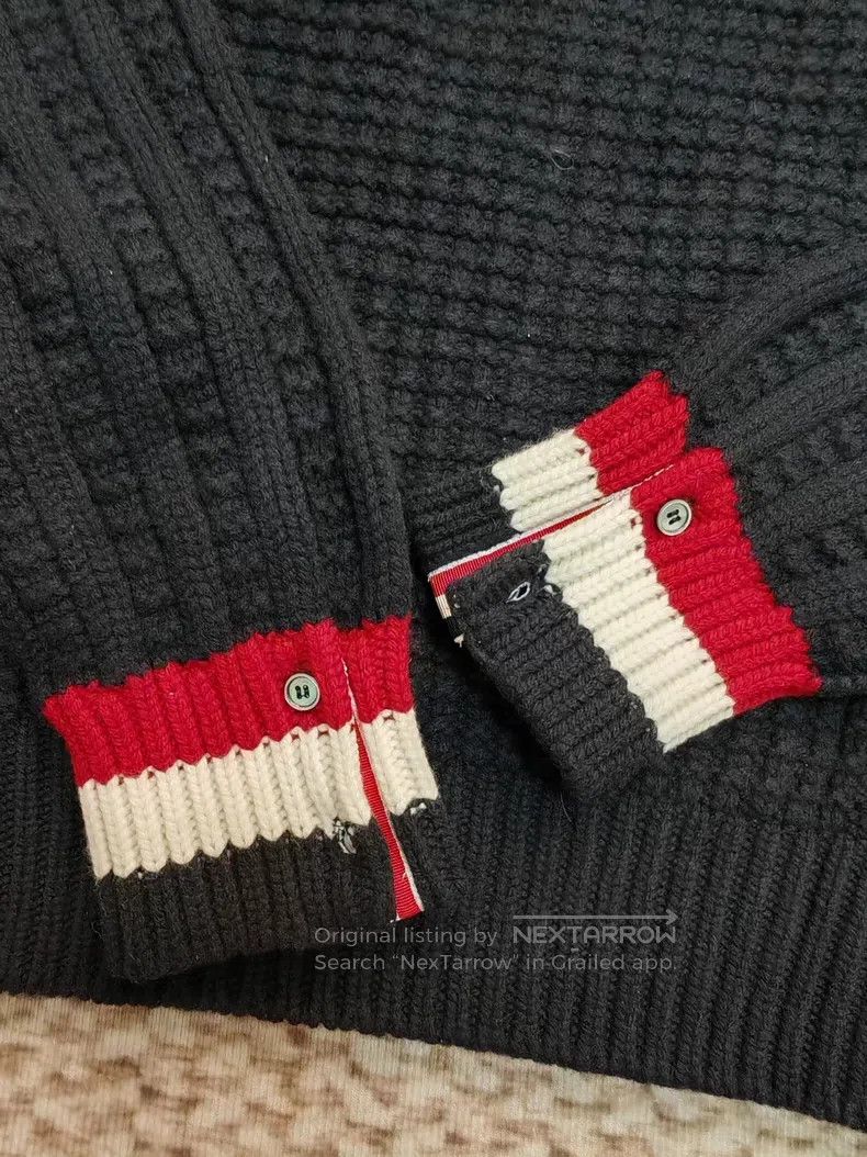 Thom Browne Thom Browne Waffle Knit Sweater Size US L / EU 52-54 / 3 - 3 Thumbnail