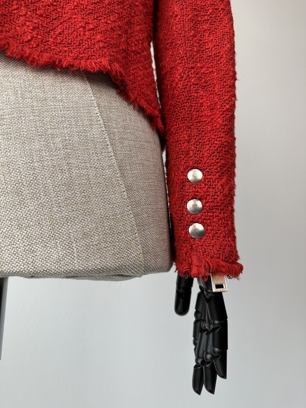 Iro IRO Agnette Tweed Jacket Red size 3 Size XS / US 0-2 / IT 36-38 - 15 Thumbnail