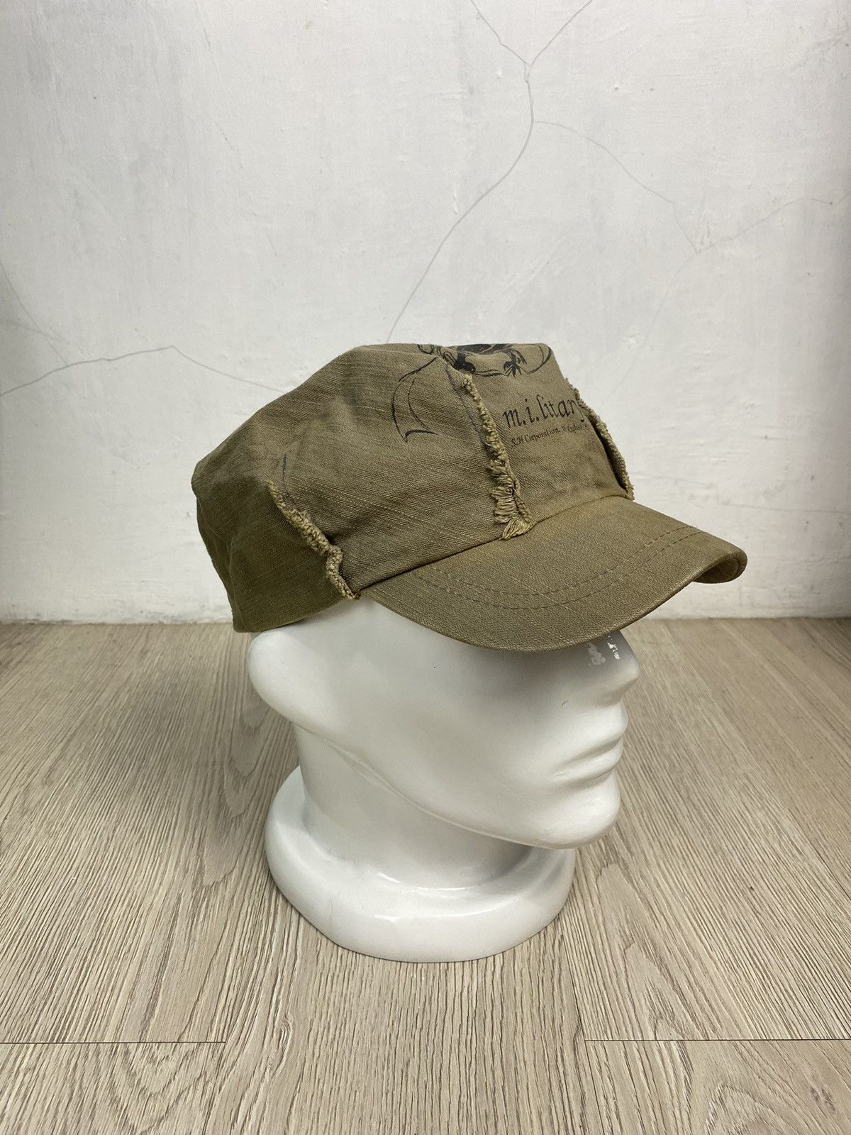 If Six Was Nine × Japanese Brand × Le Grande Bleu (L.G.B.) 2000s Distressed military hat Size ONE SIZE - 3 Thumbnail