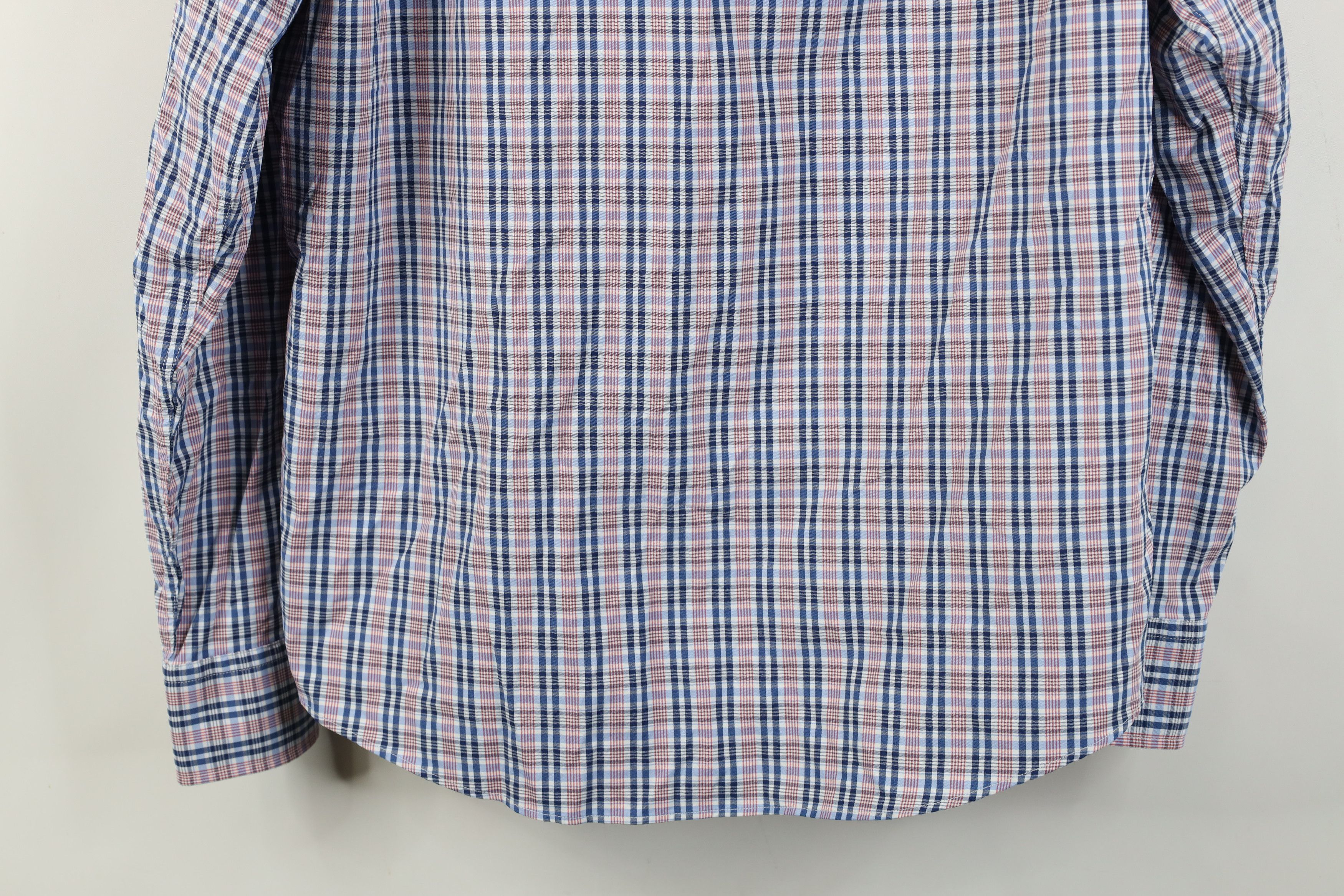 UNTUCKit Untuckit Slim Fit Stretch Collared Button Down Shirt Plaid Size US XL / EU 56 / 4 - 11 Thumbnail