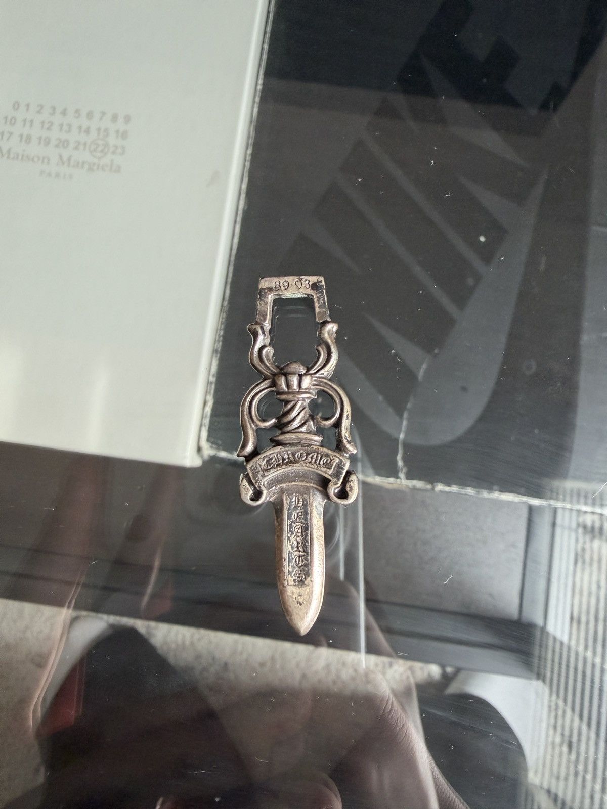 Chrome Hearts Chrome Hearts #10 Large Dagger Zipper Pendant Silver